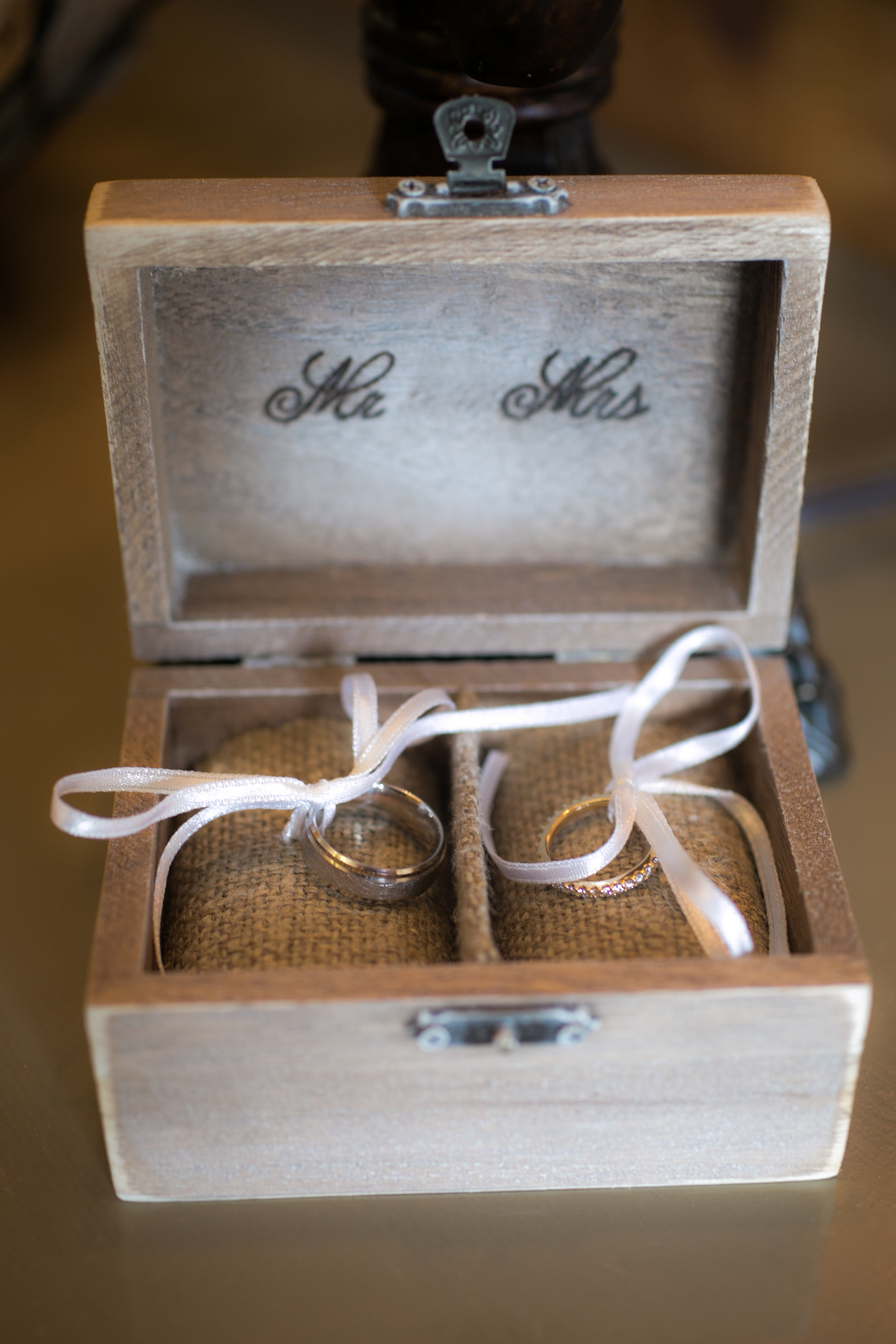 Ring Box for Shadow Creek Wedding