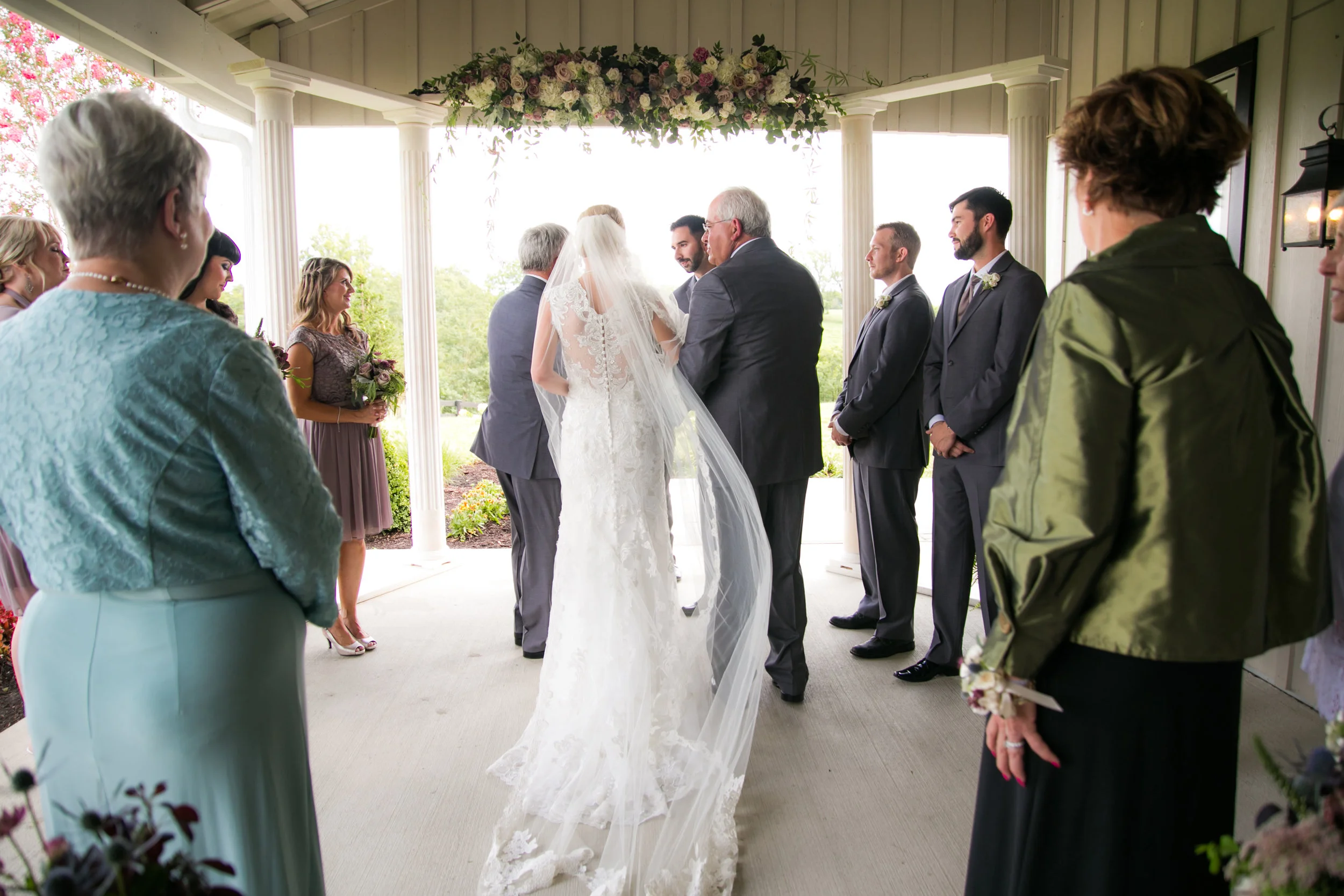 Wedding Ceremony Flowers at Shadow Creek