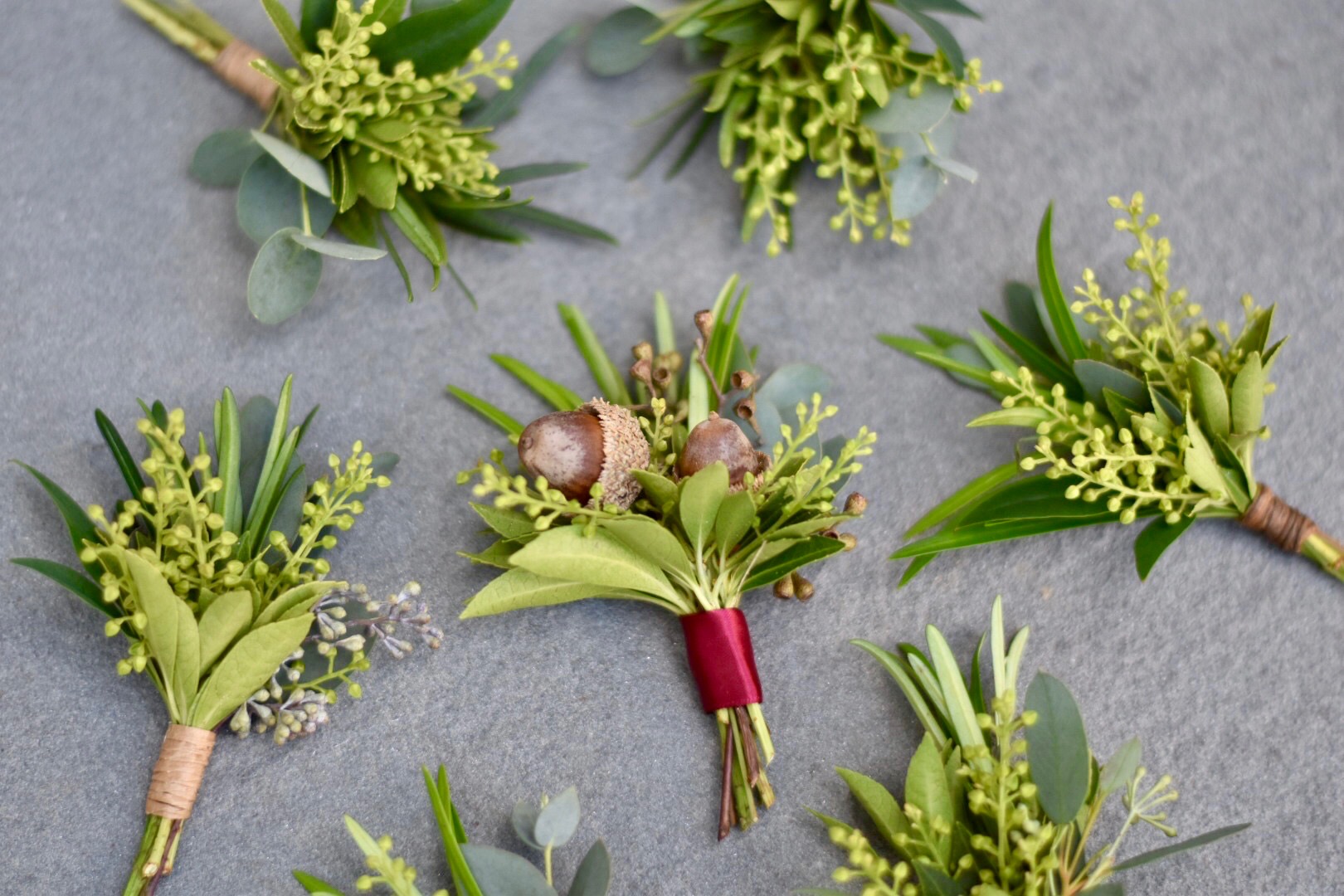 Greenery Boutonnieres