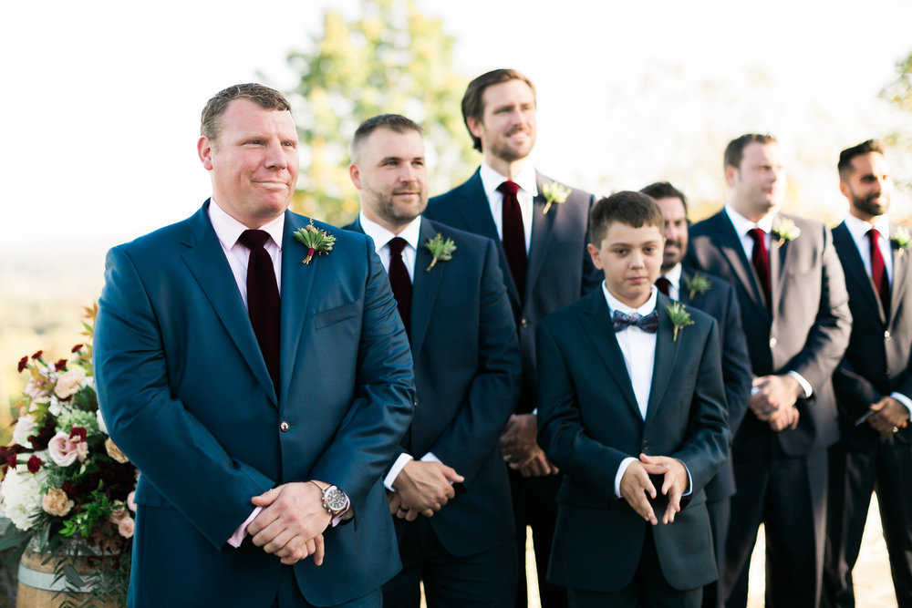 Groom at Bluemont Vineyard