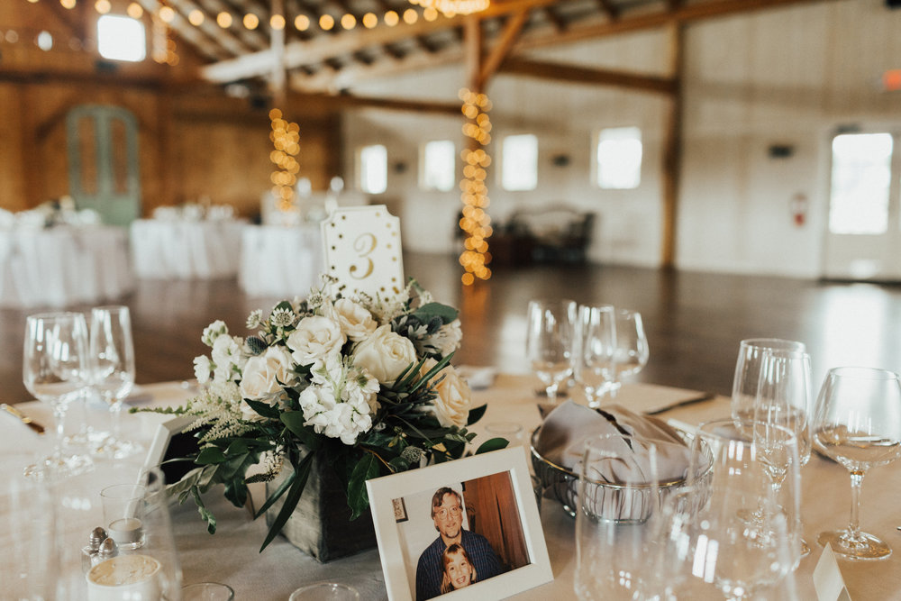 Centerpieces in wood box