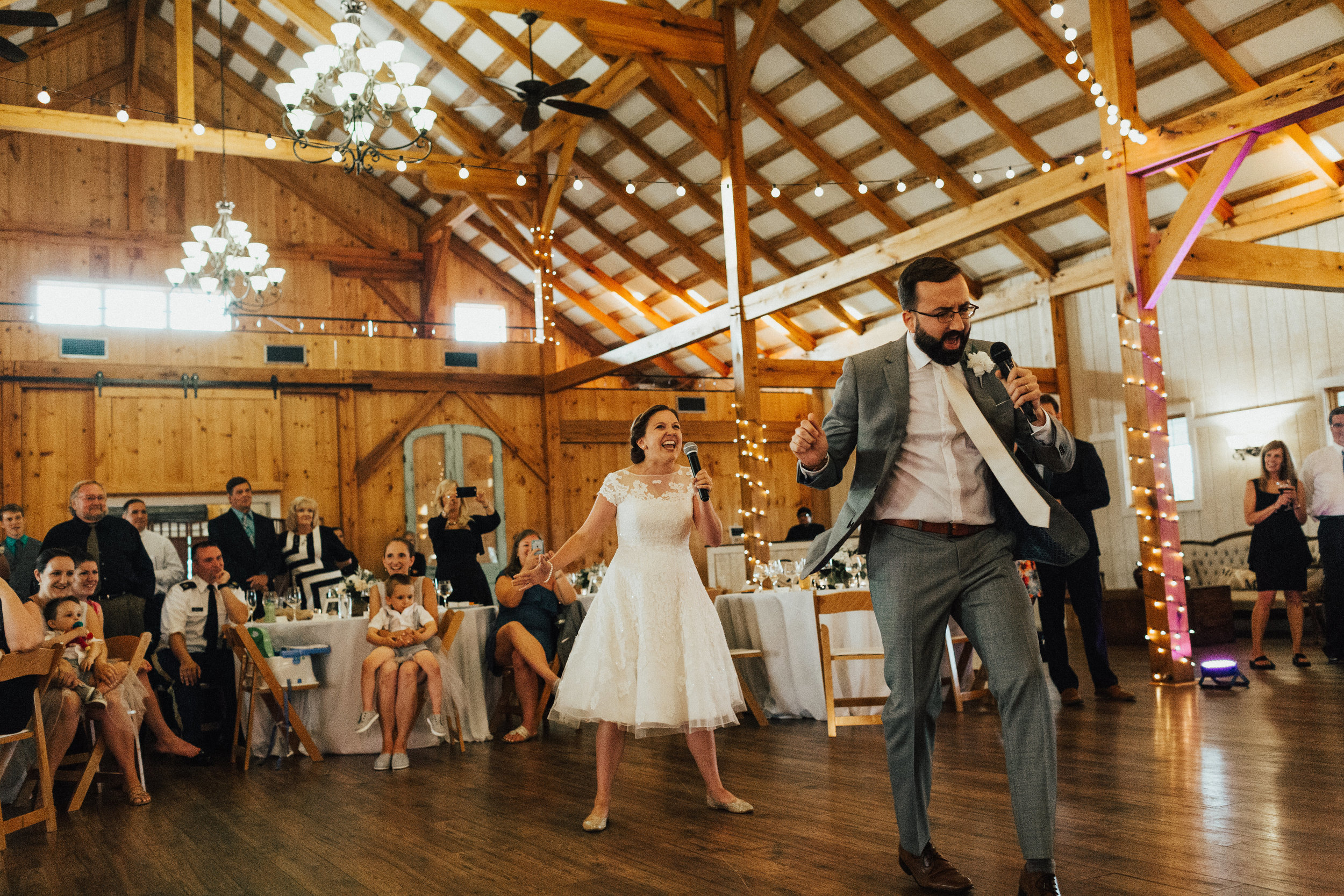 Bride and groom dance