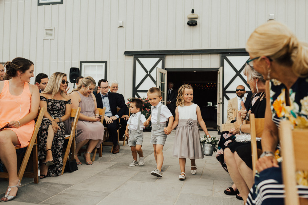 Flower girl and ring bearer