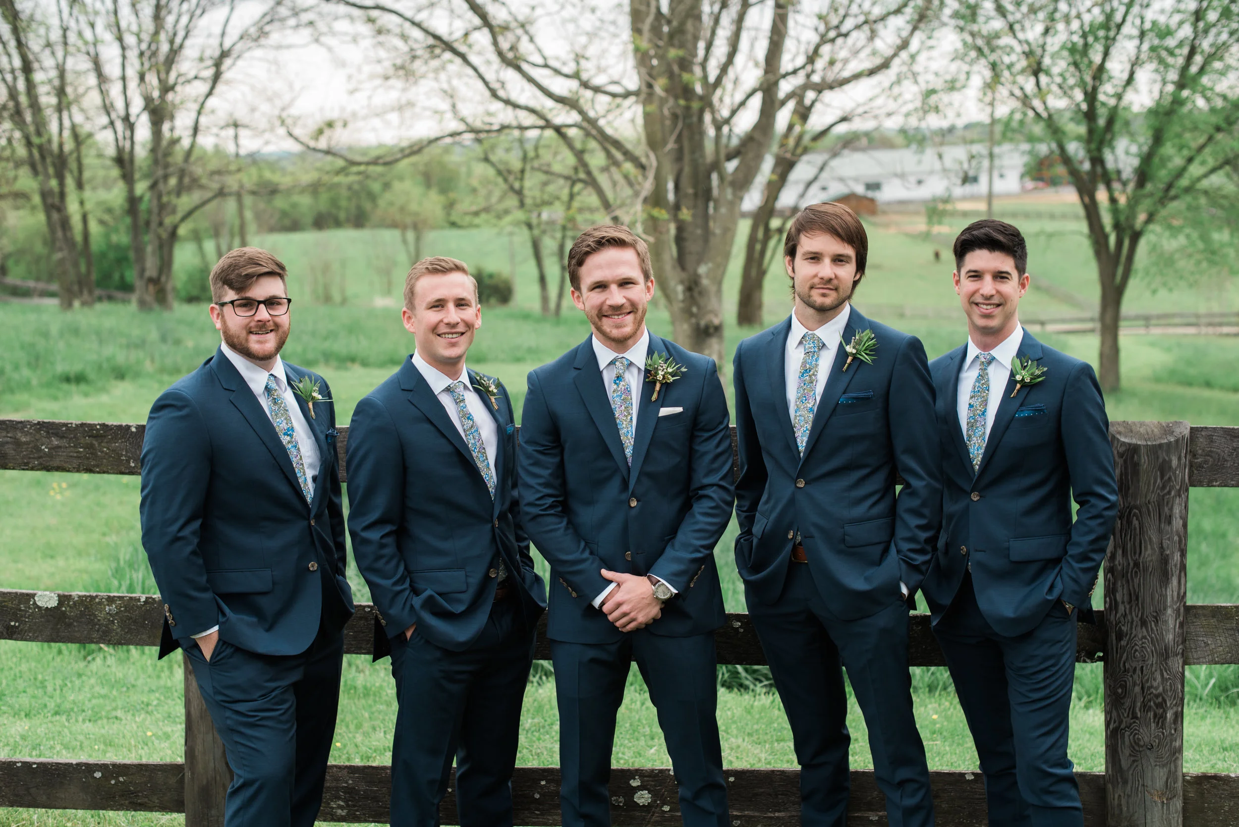 Groomsmen at Tranquility Farm