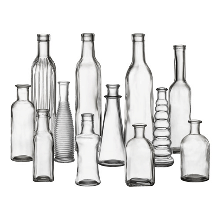 Assorted Clear Glass Bud Vases