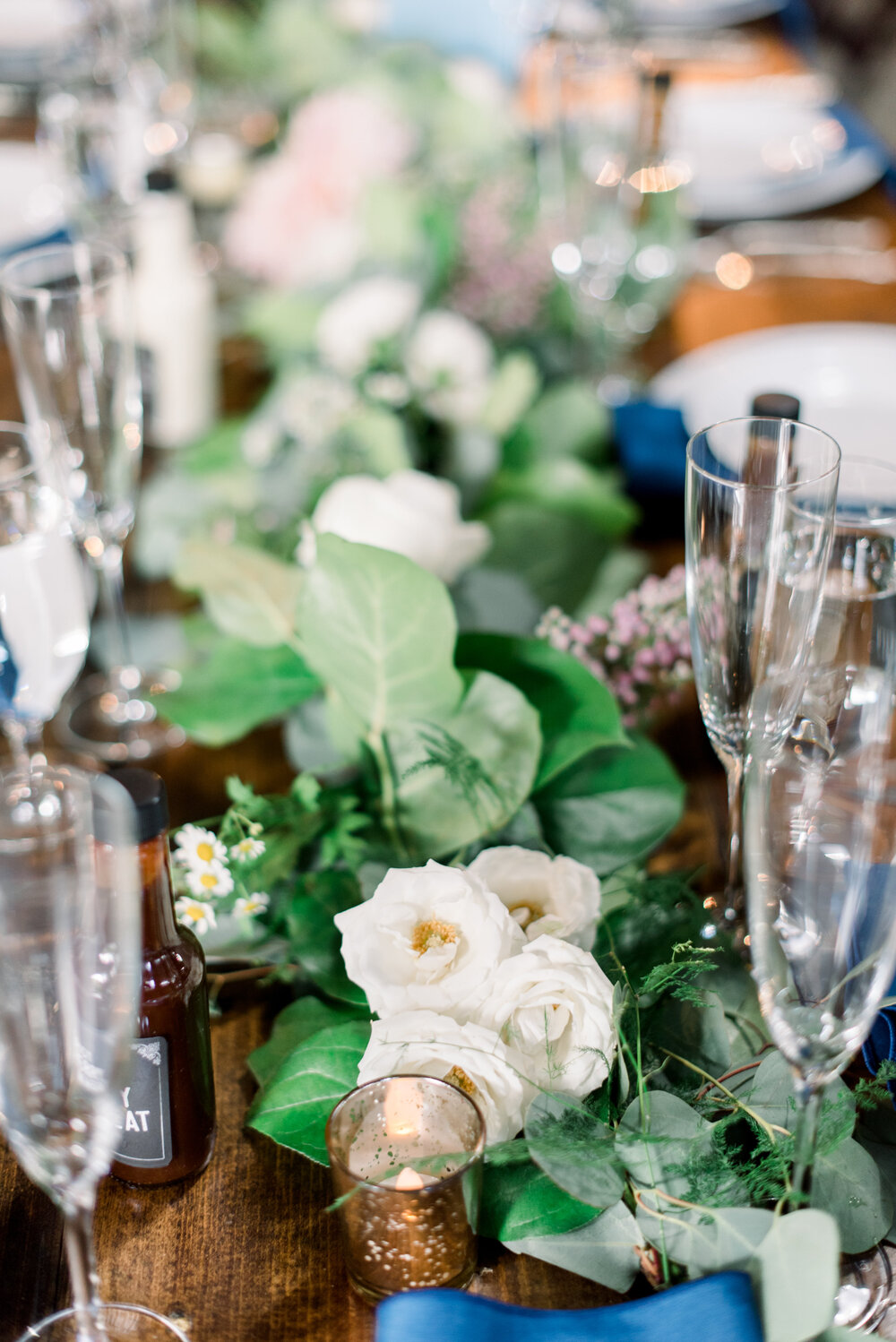 Garland Centerpiece with Flowers