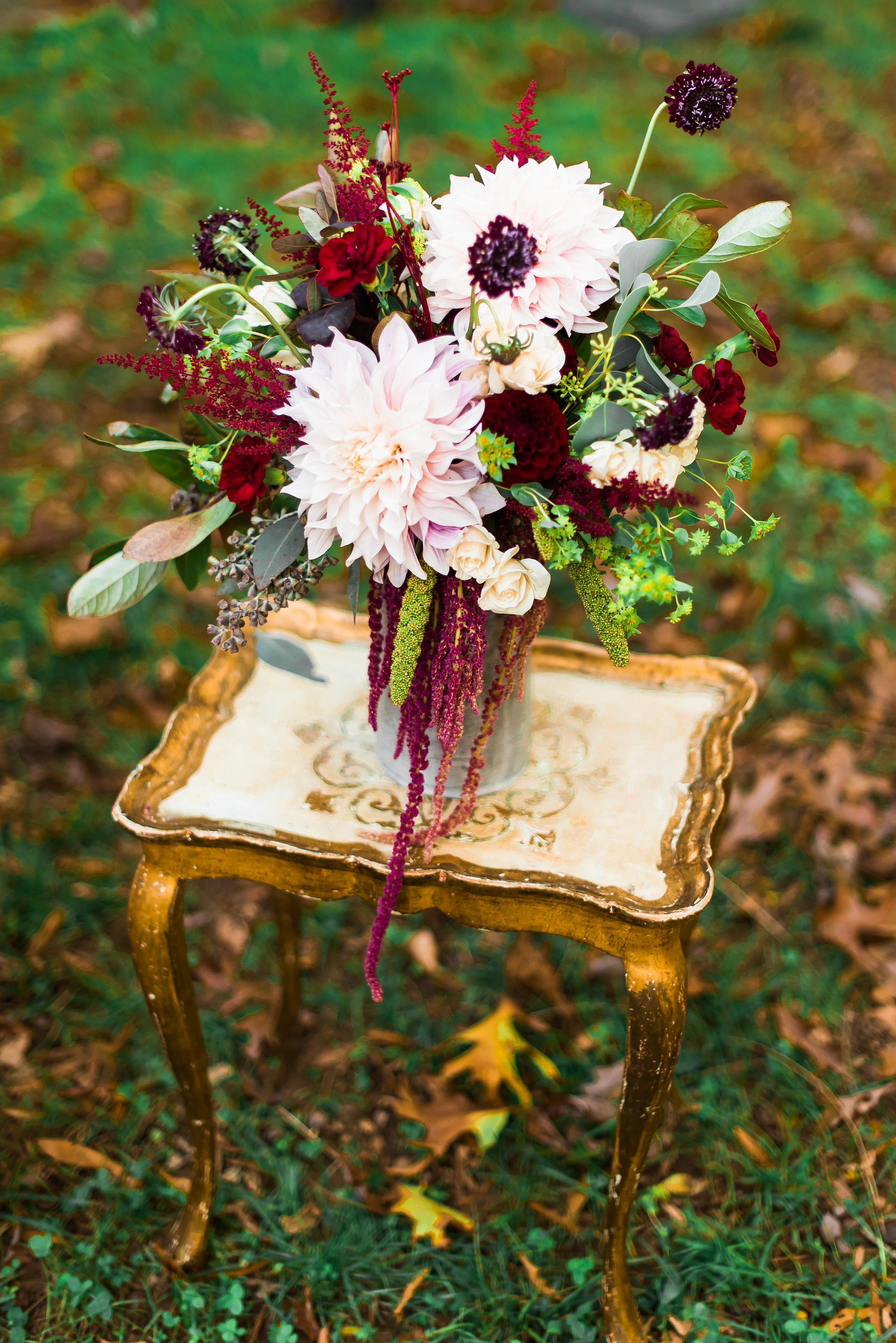 Fall dahlia arrangement 