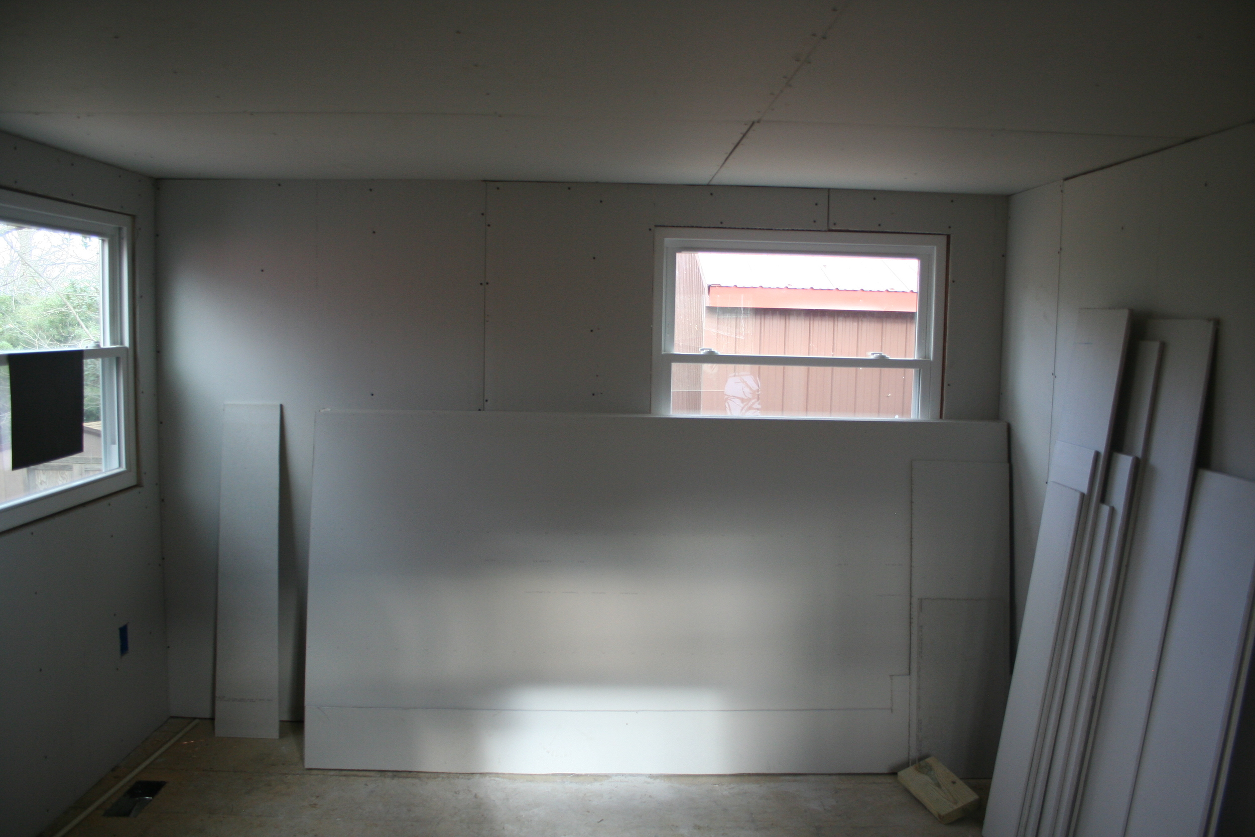 View of the bedroom, as if you're standing with your back to the closet.