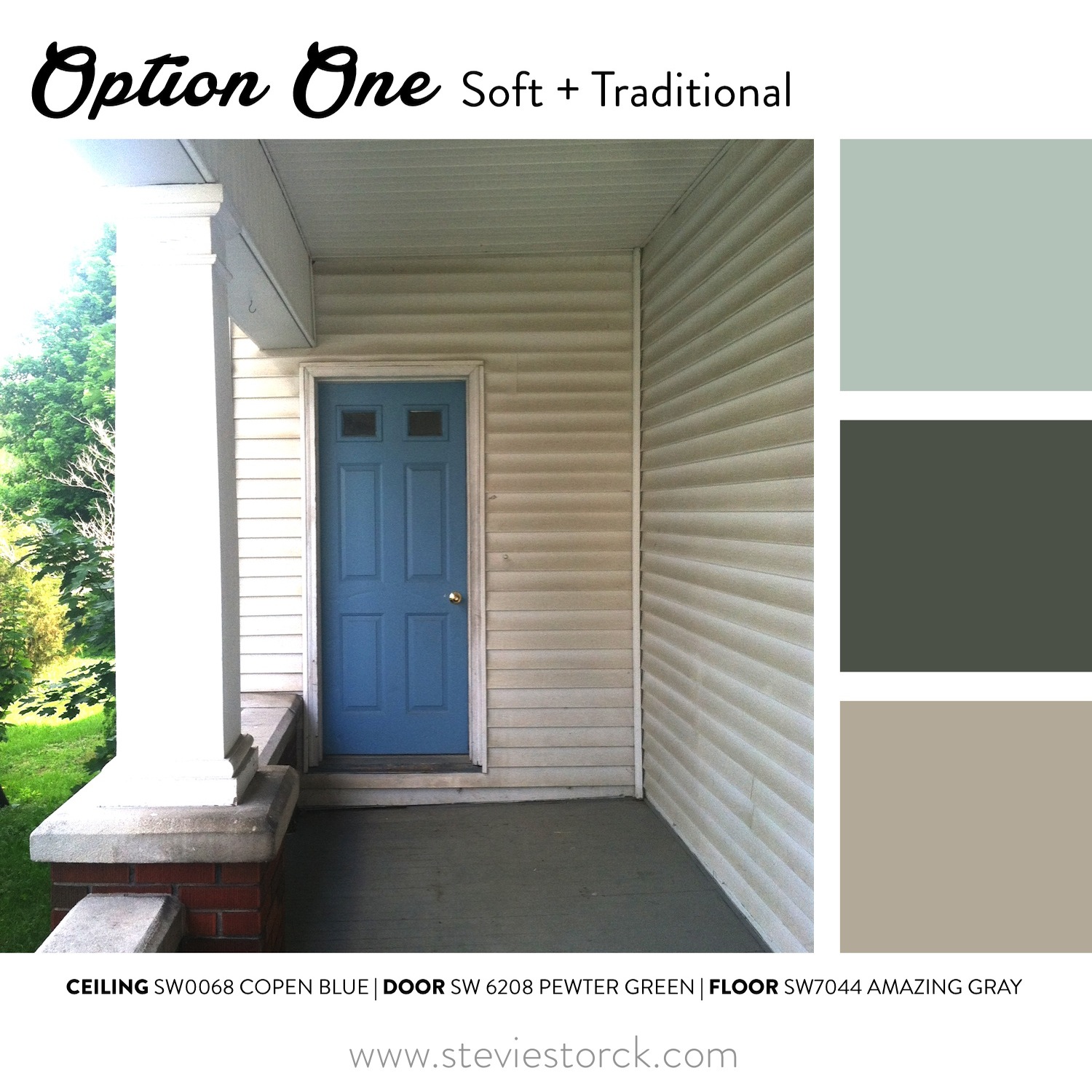 Front Porch Exterior Paint Color Inspiration Stevie Storck