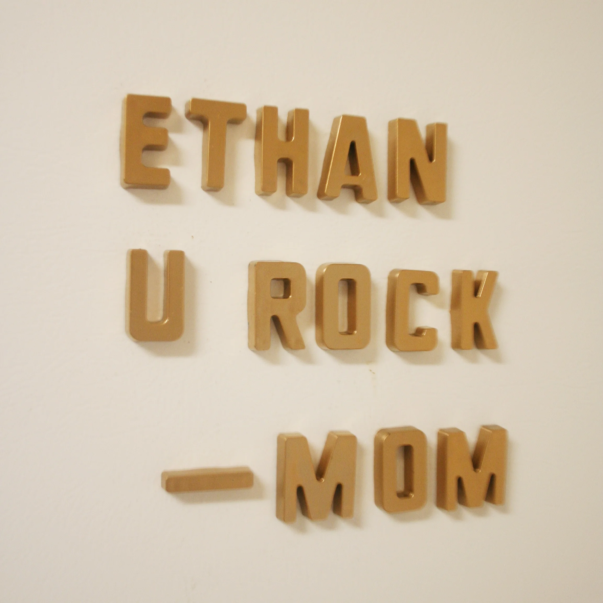 DIY Gold Alphabet — Stevie Storck