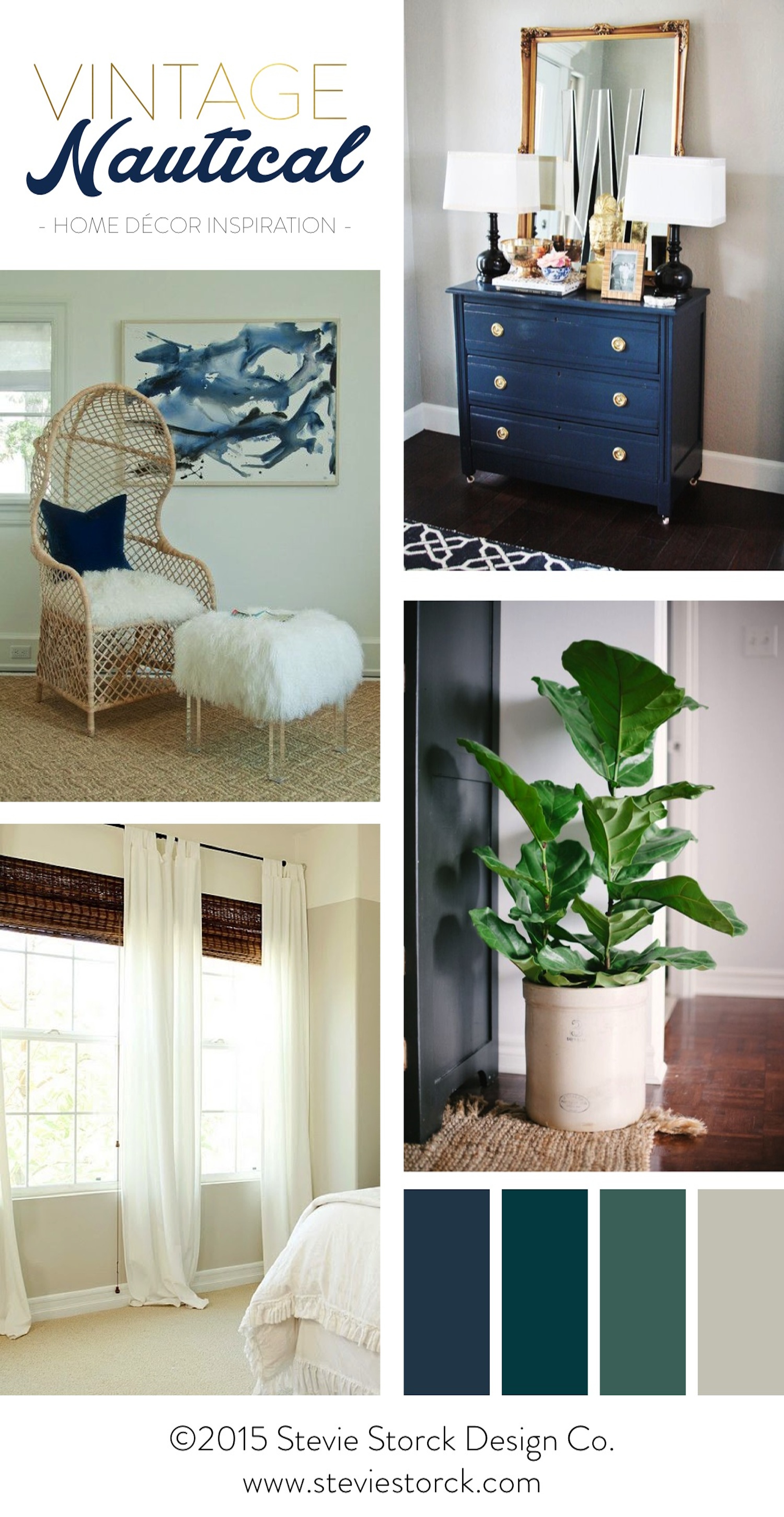 Our Guest Room Vintage Nautical Home Decor Inspiration Stevie Storck Design Co
