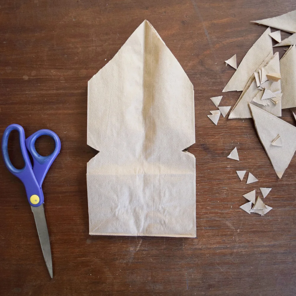 Paper Bag Star Template