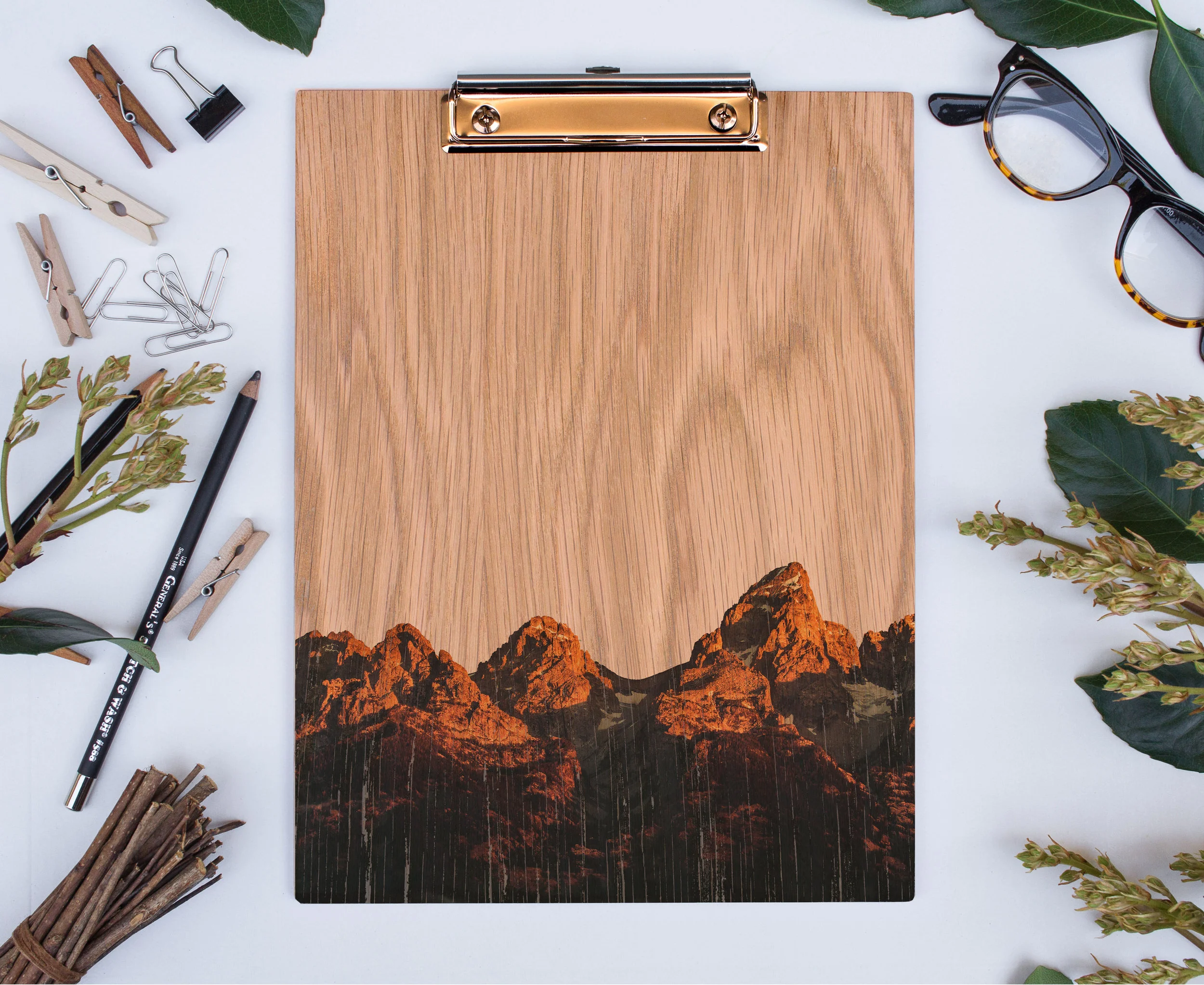 Wood Clipboard Grand Teton