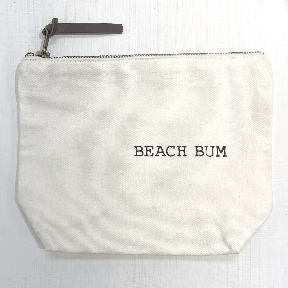 Beach Bum' Cotton Makeup Pouch — sweet gumball