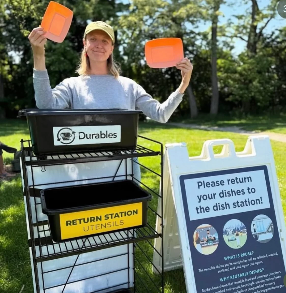 We want to start off with a huge thank you to @perennialzero for all that at they do!

Unfortunately, we made the difficult decision to pause the reusable program at the Ballard Farmers Market (effective now), provided by Perennial Zero and funded by
