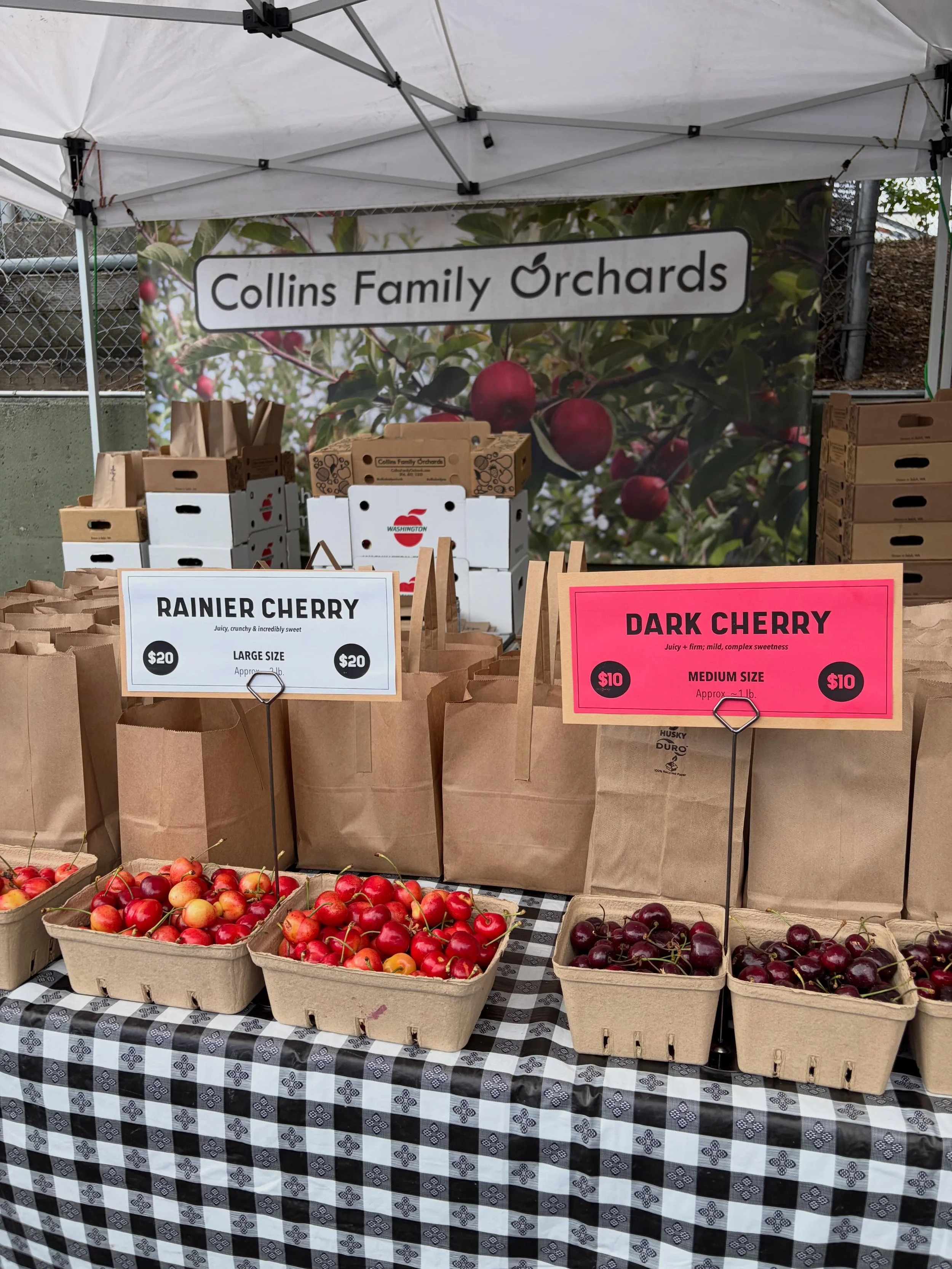The Central District Farmers Market is the place to be right now if you are looking for those @collinsfamilyorchards rainer cherries @haytonfarms strawberries or @kandcfarmsmattawa apricots everyone is talking about!

Get your people, bring your mark