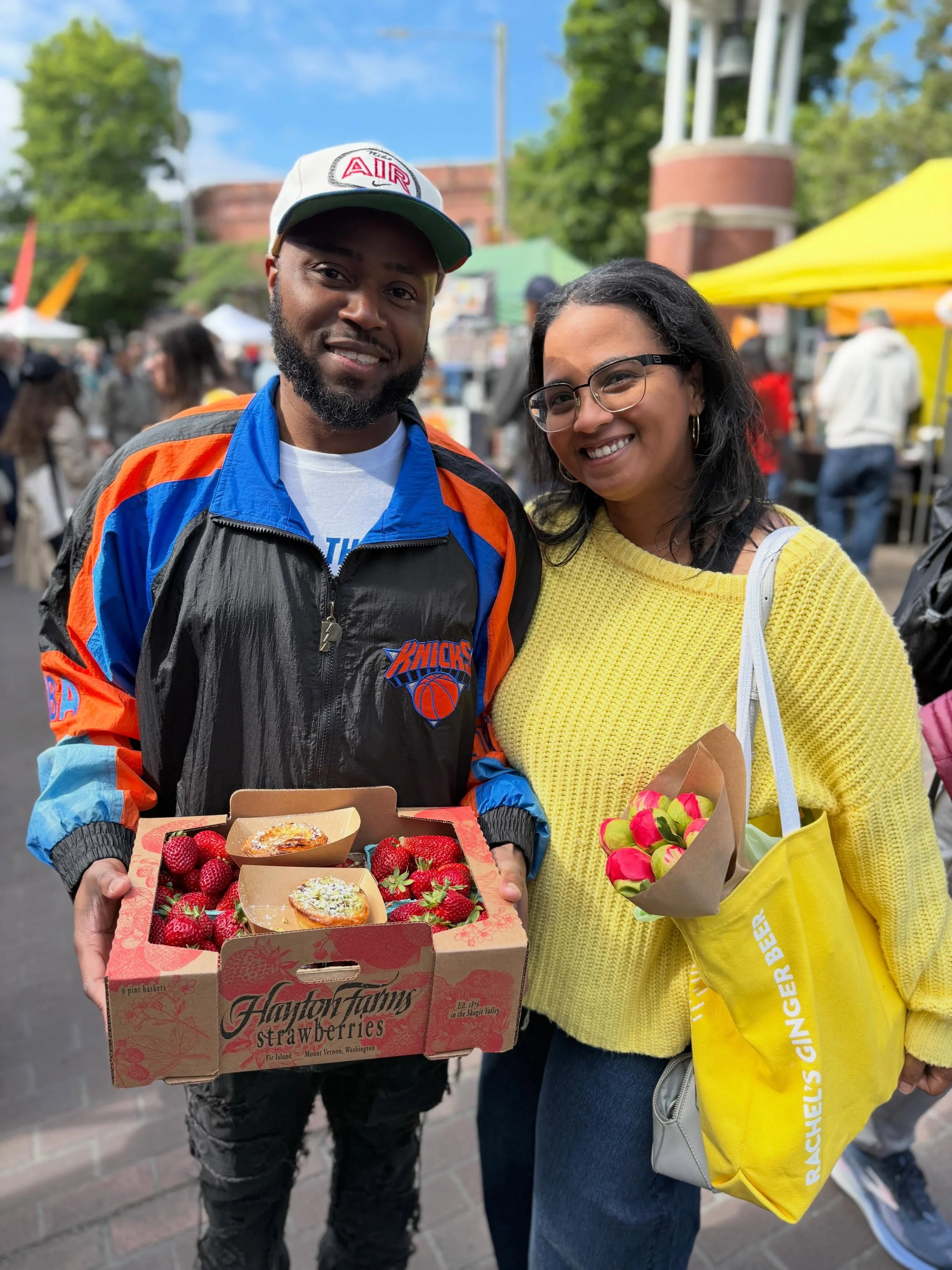 The sun is out at Ballard and so are the summertime market hauls!

Berries, cherries, veggies, pastries, flowers, and so much more is just waiting for you today at the market!

Bring your people, your bags, and your appetite. We&rsquo;ll leave the su