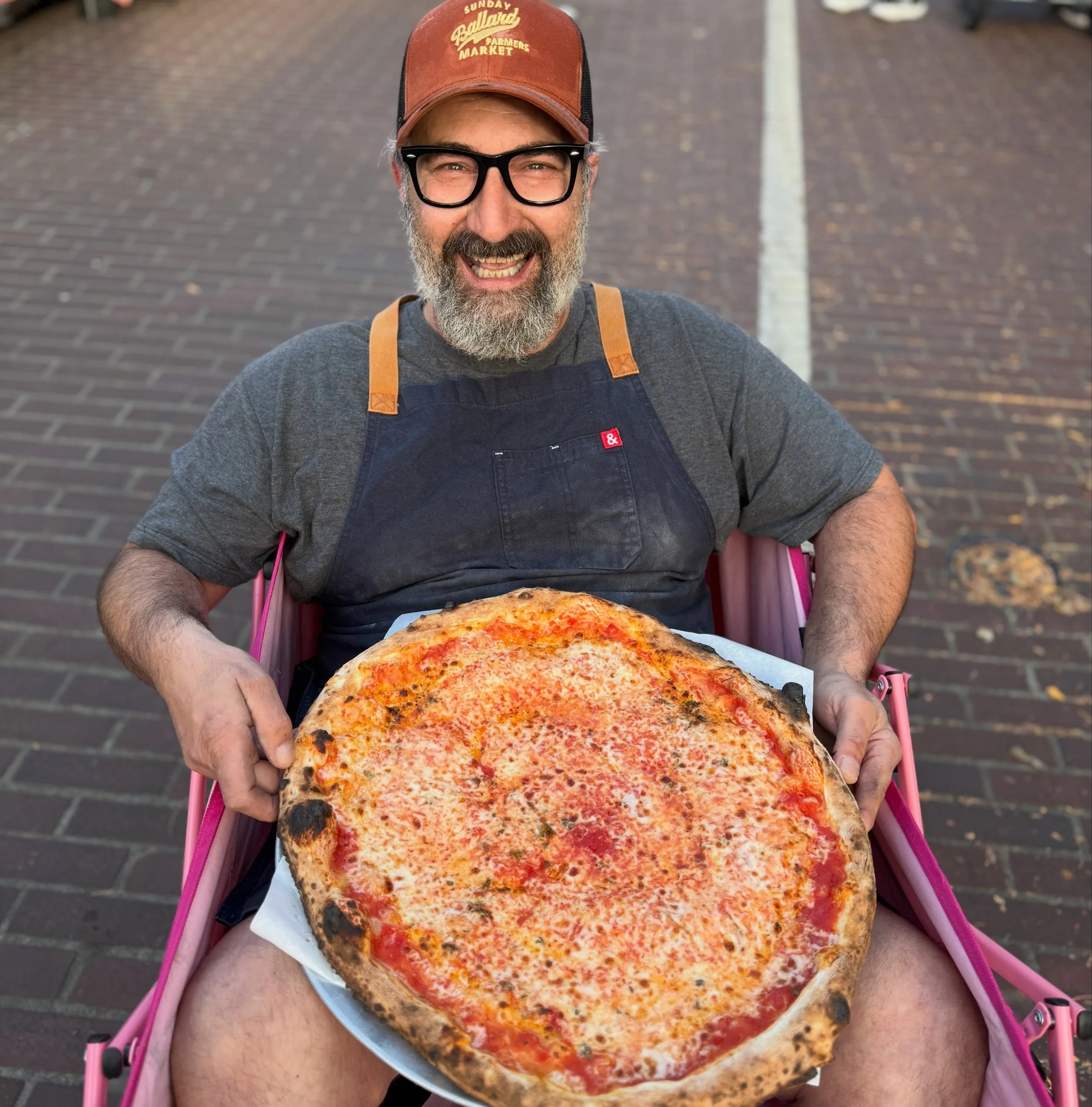 Fresh veggies, fruit, and so much more await you today at the Ballard Farmers Market!

Who&rsquo;s that in the wagon you ask? That&rsquo;s Sam from @vespuccipizza and he has a pizza just waiting for you to take home. Also, don&rsquo;t miss out on the