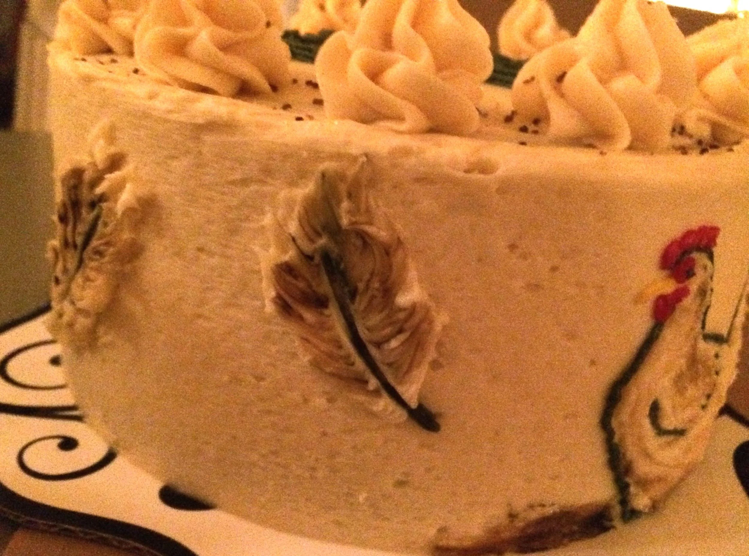 Frosting feathers!