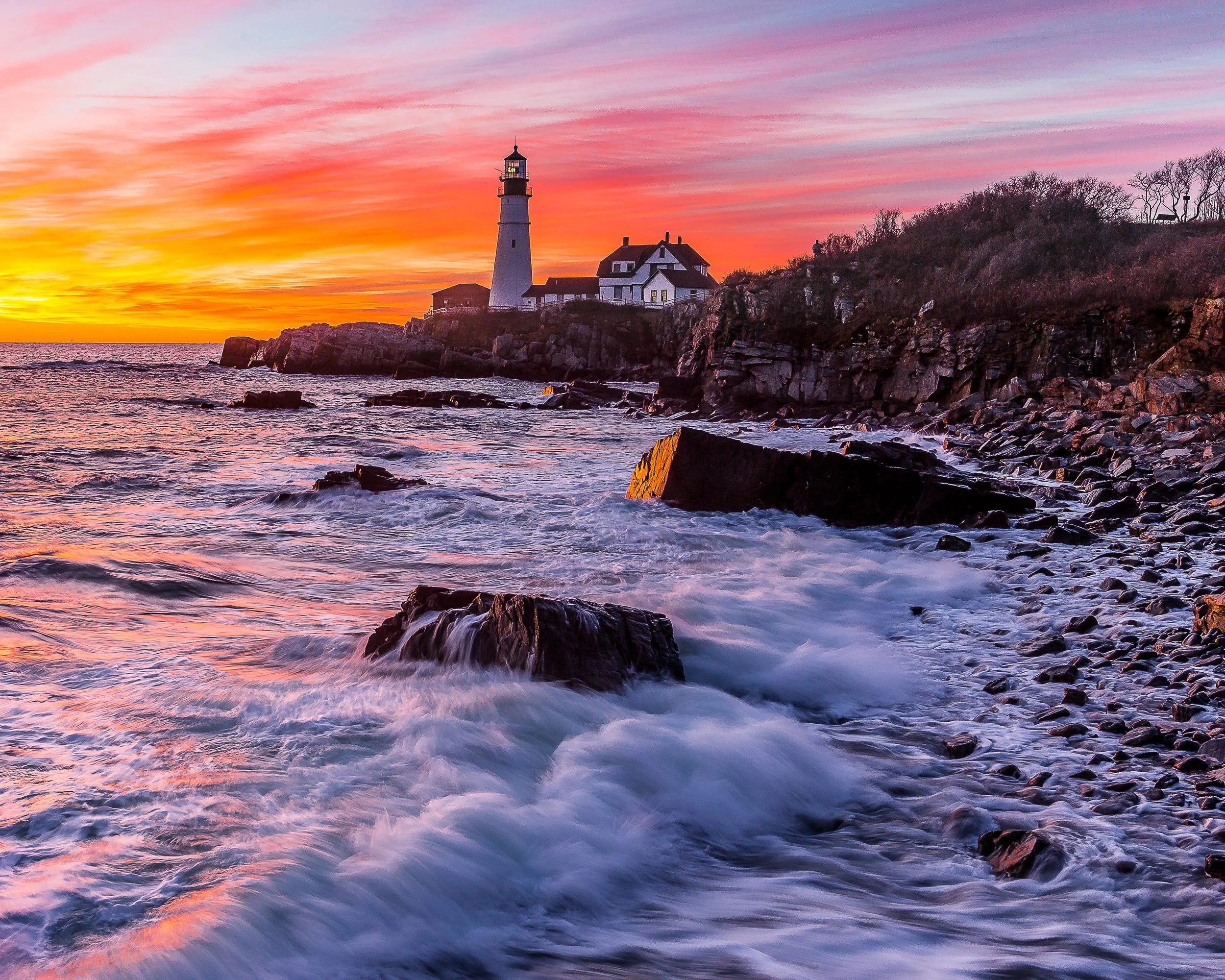 Portland Head Light in 4x5 Crop