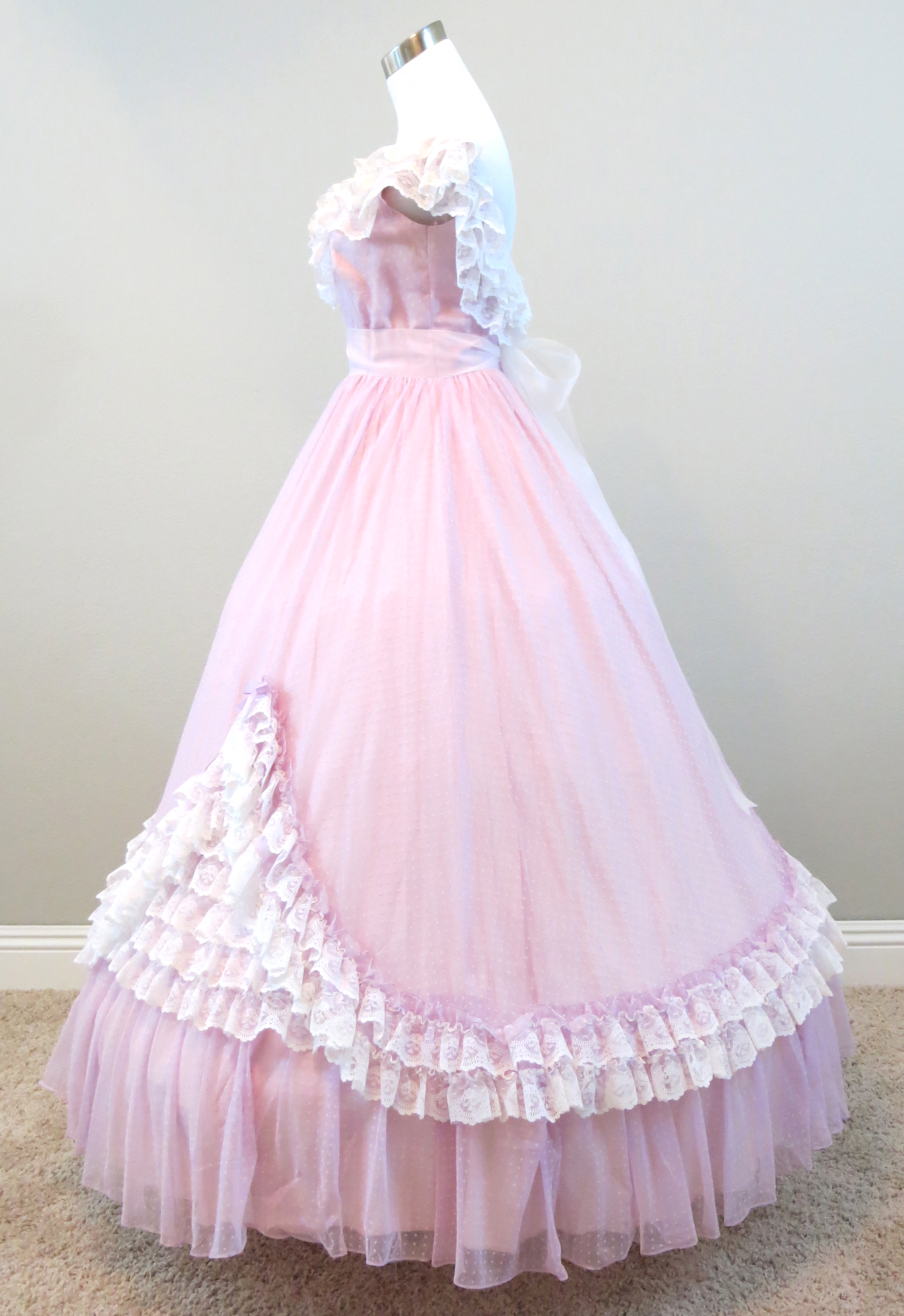 Lavender Chiffon Gown — Civil War Ball Gowns & Costume