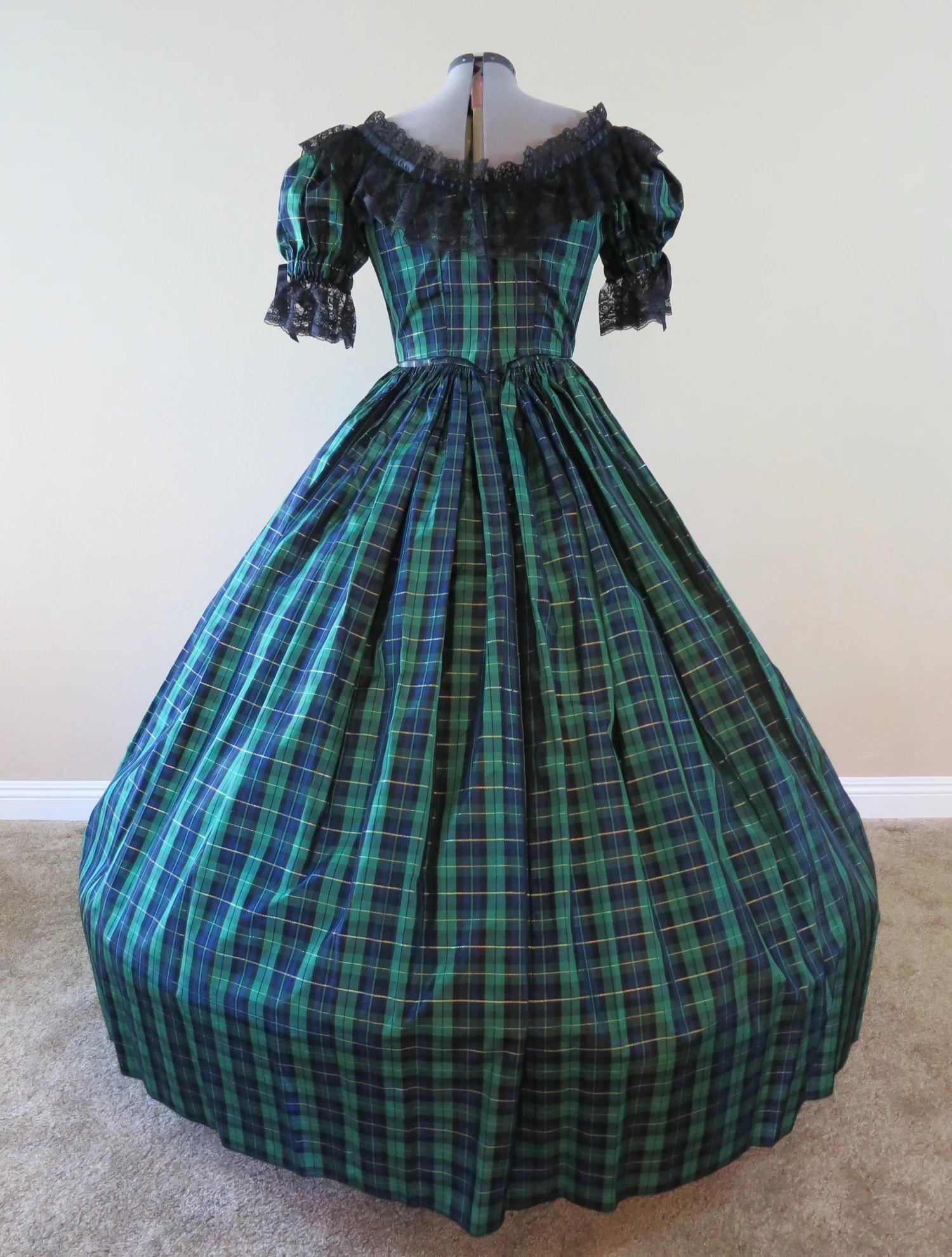 black dress long sleeve formal Kimber Plaid Midi Dress main image 1
