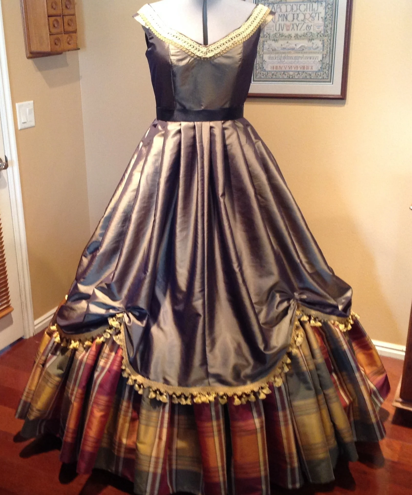 plaid dress black sash front.JPG