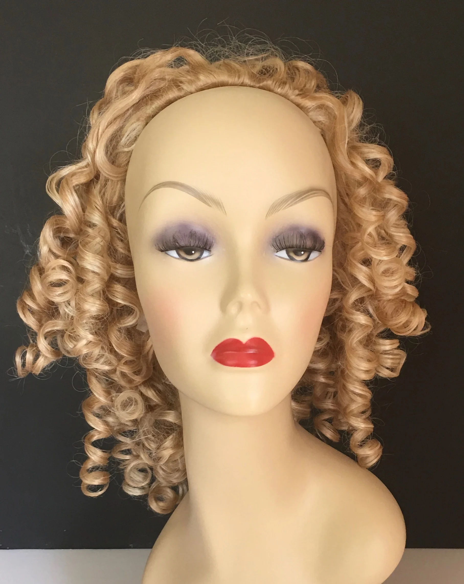 Ringlet Curls Half Wig, Irish Dance Fall — Civil War Ball Gowns & Costume