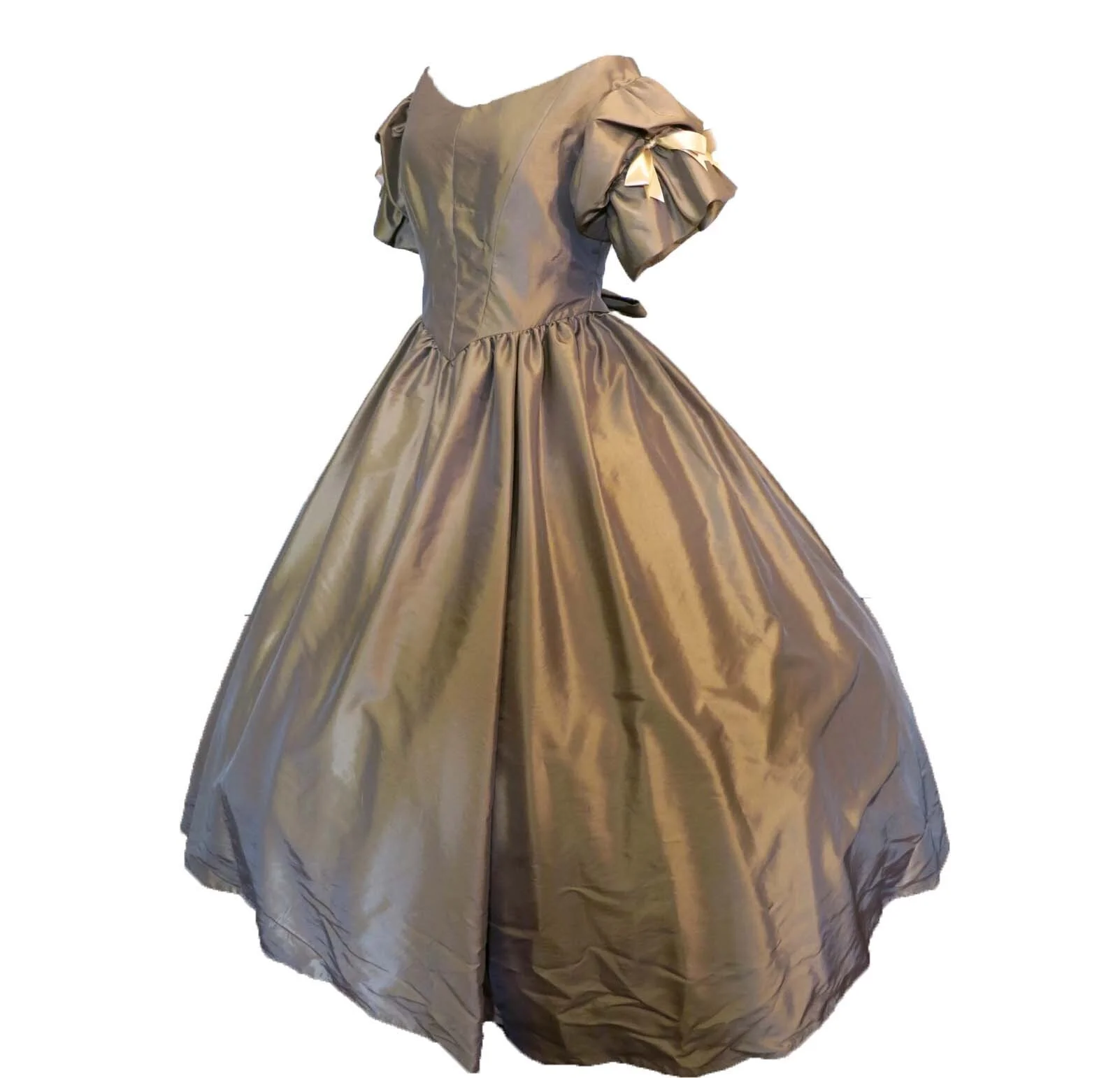 gold taffeta dress TAFFETA SUTASH ON TAFFETA WITH SEQUINS main image 0