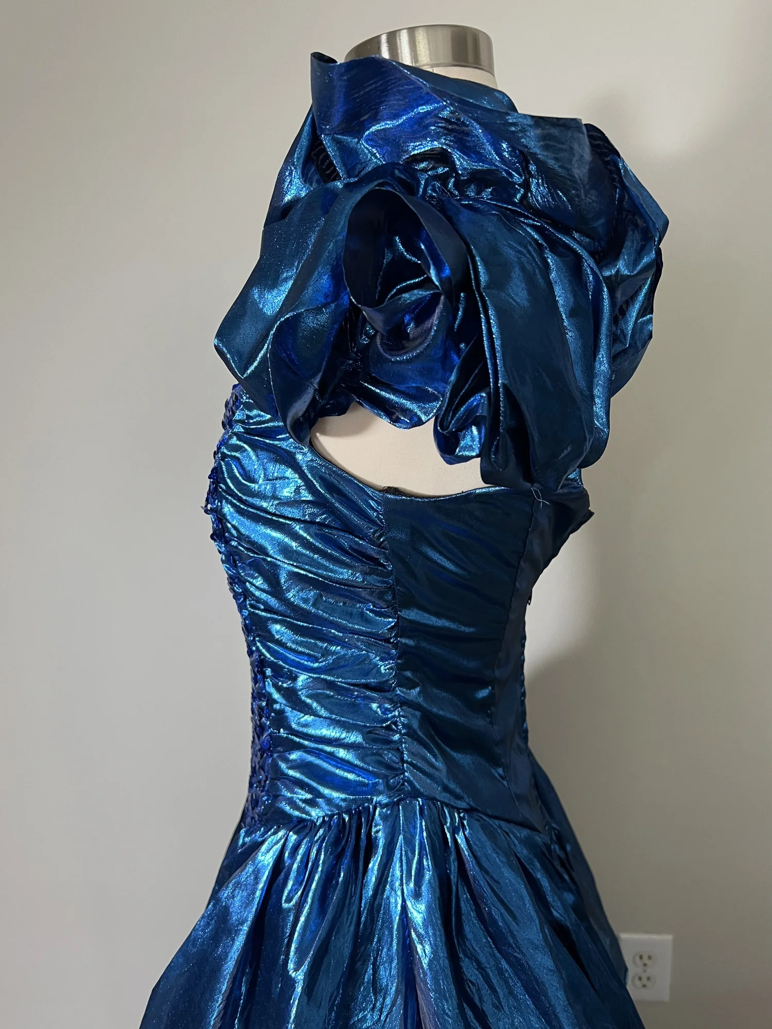 80s blue prom dress Vintage 80s Betsy Johnson Punk Label Blue Prom Dress // Velvet – Item #1506