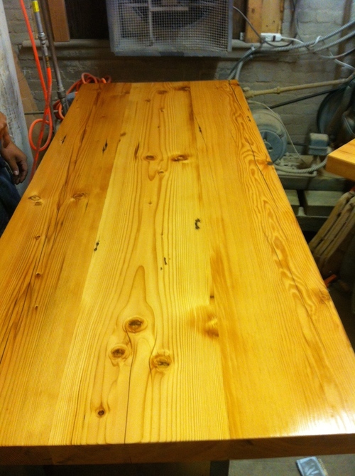reclaimed wood slab