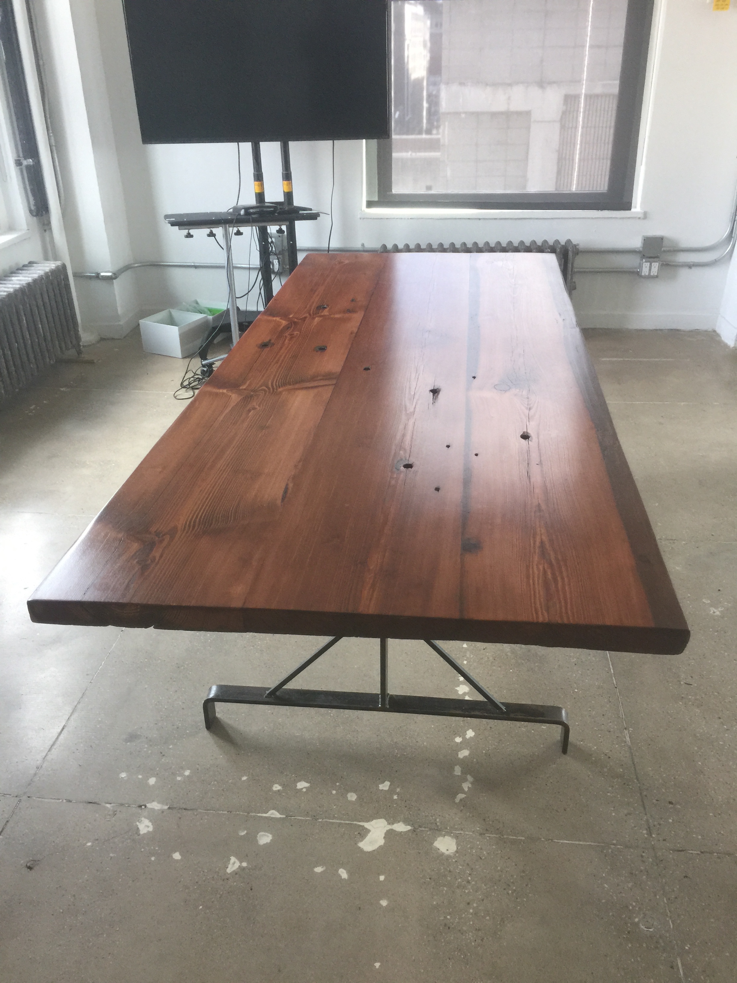 Stained Southern Yellow Pine Table