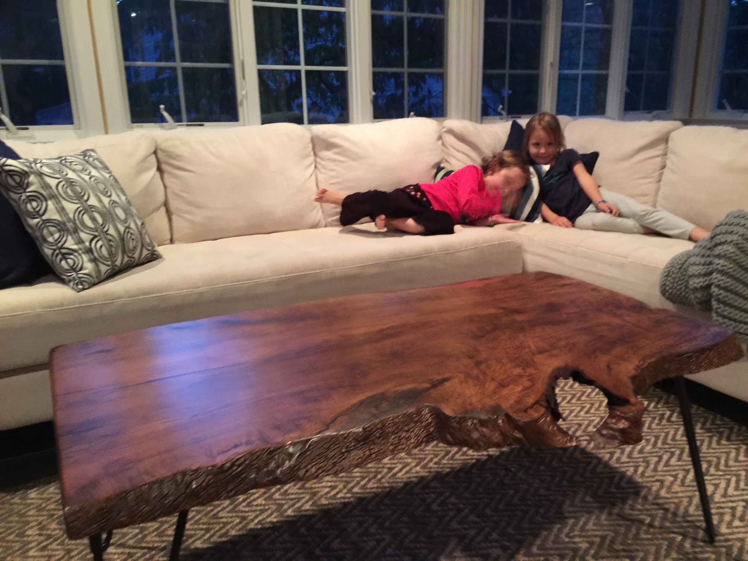 Stained Sycamore Coffee Table