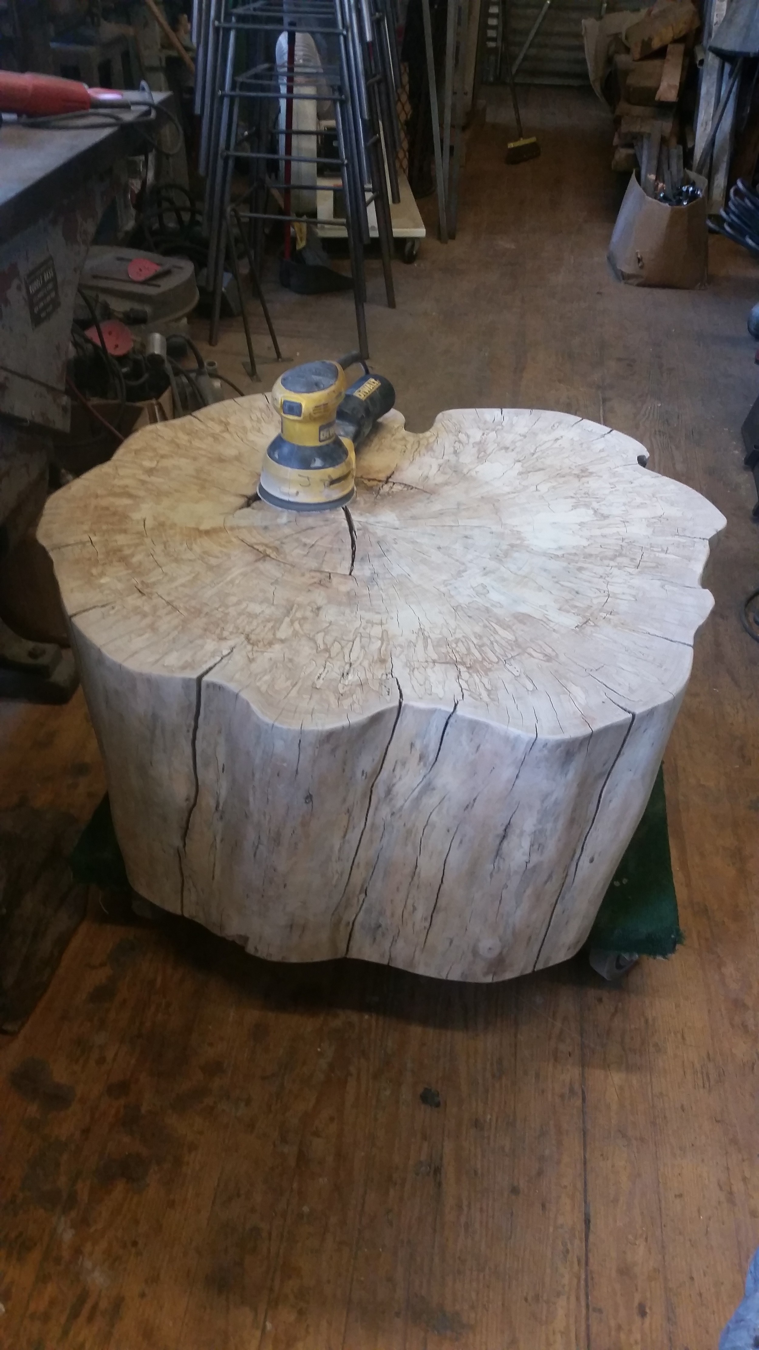 Unfinished Maple Stump Table.jpg