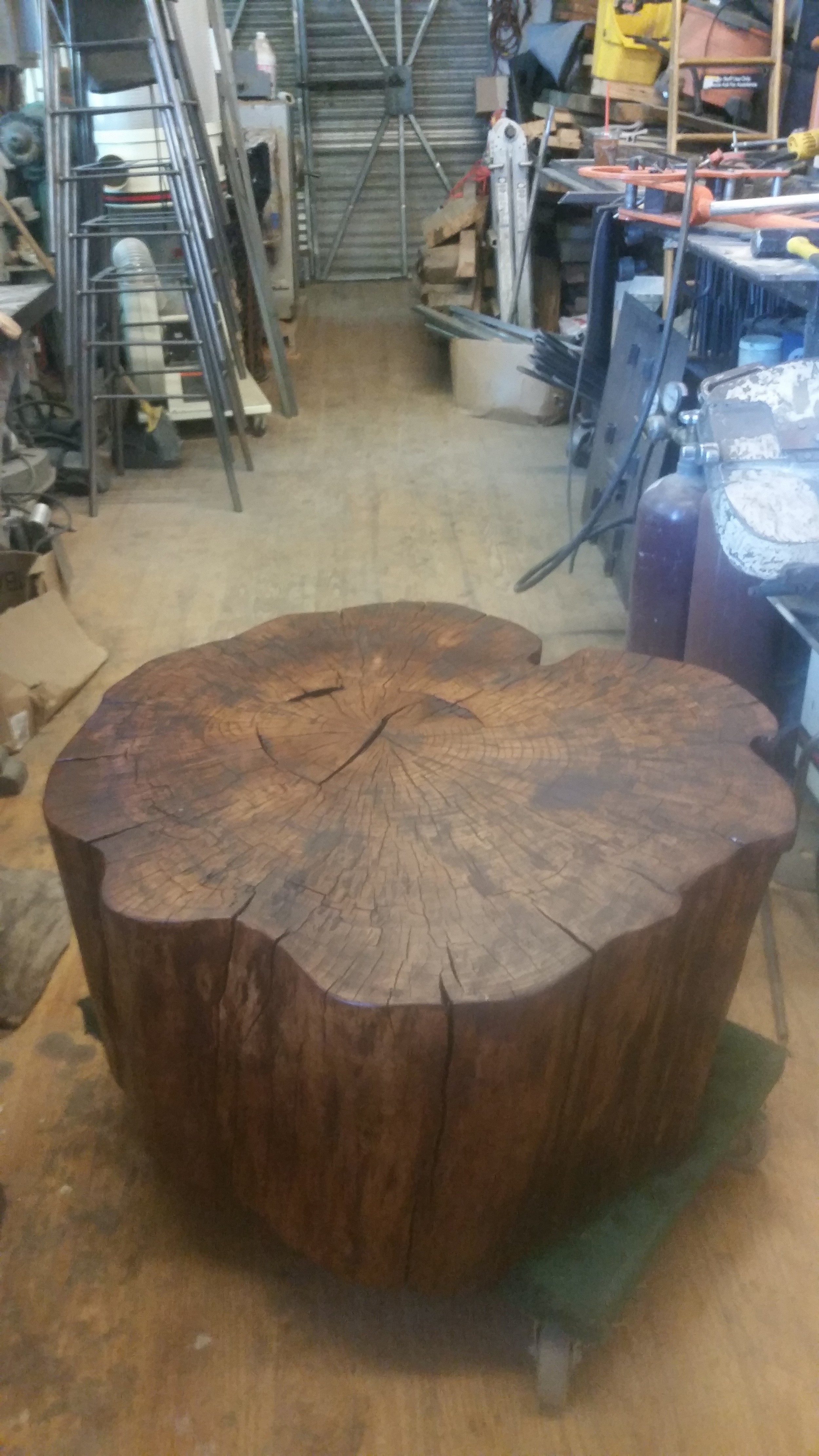 Stained Maple Stump Table.jpg