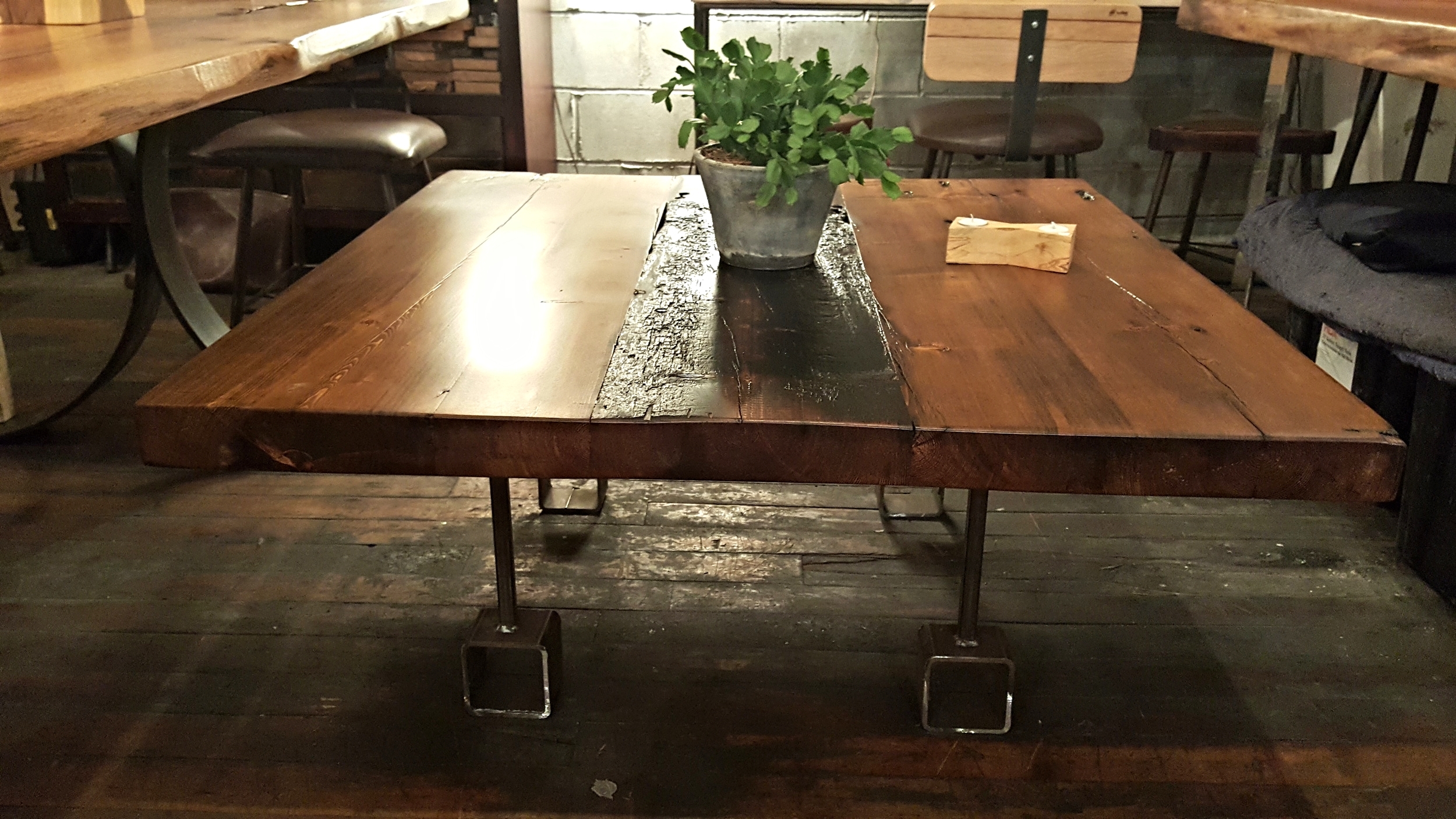 Distressed Reclaimed Wood Coffee Table