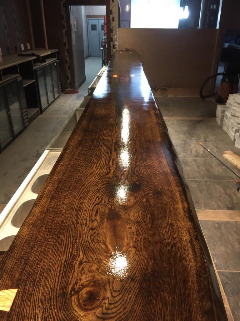 Custom Oak Bar