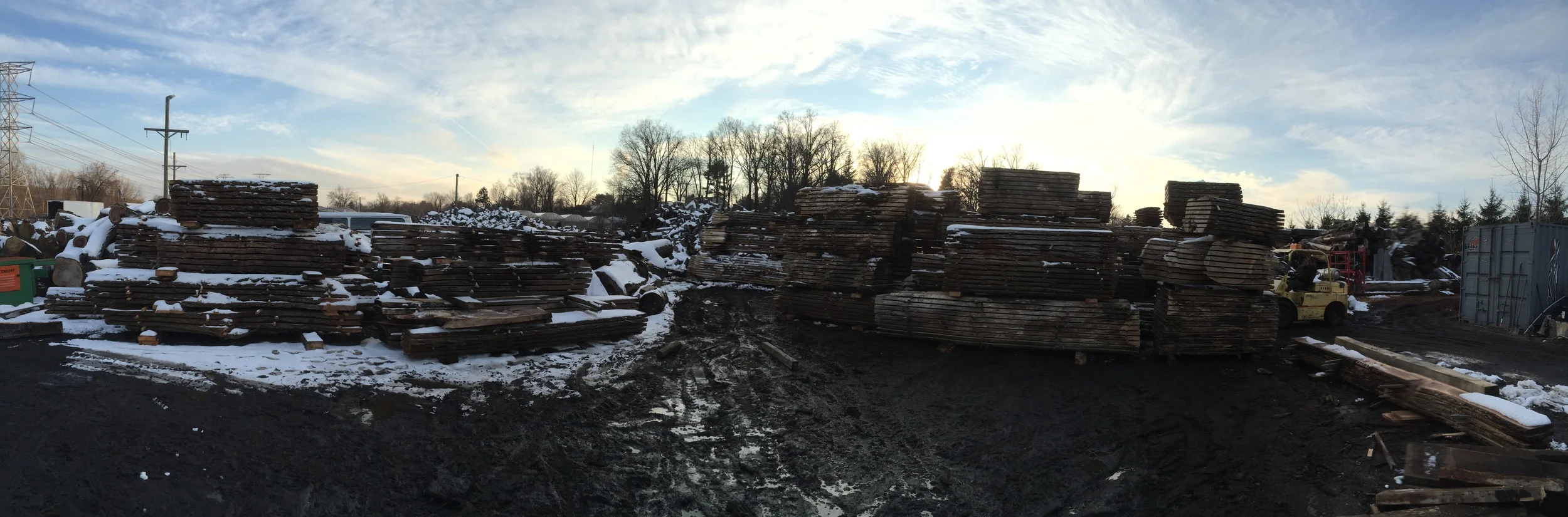 Pano view of this space we are stacking slabs.
