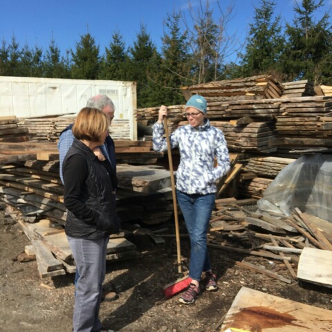 Discussing the project.