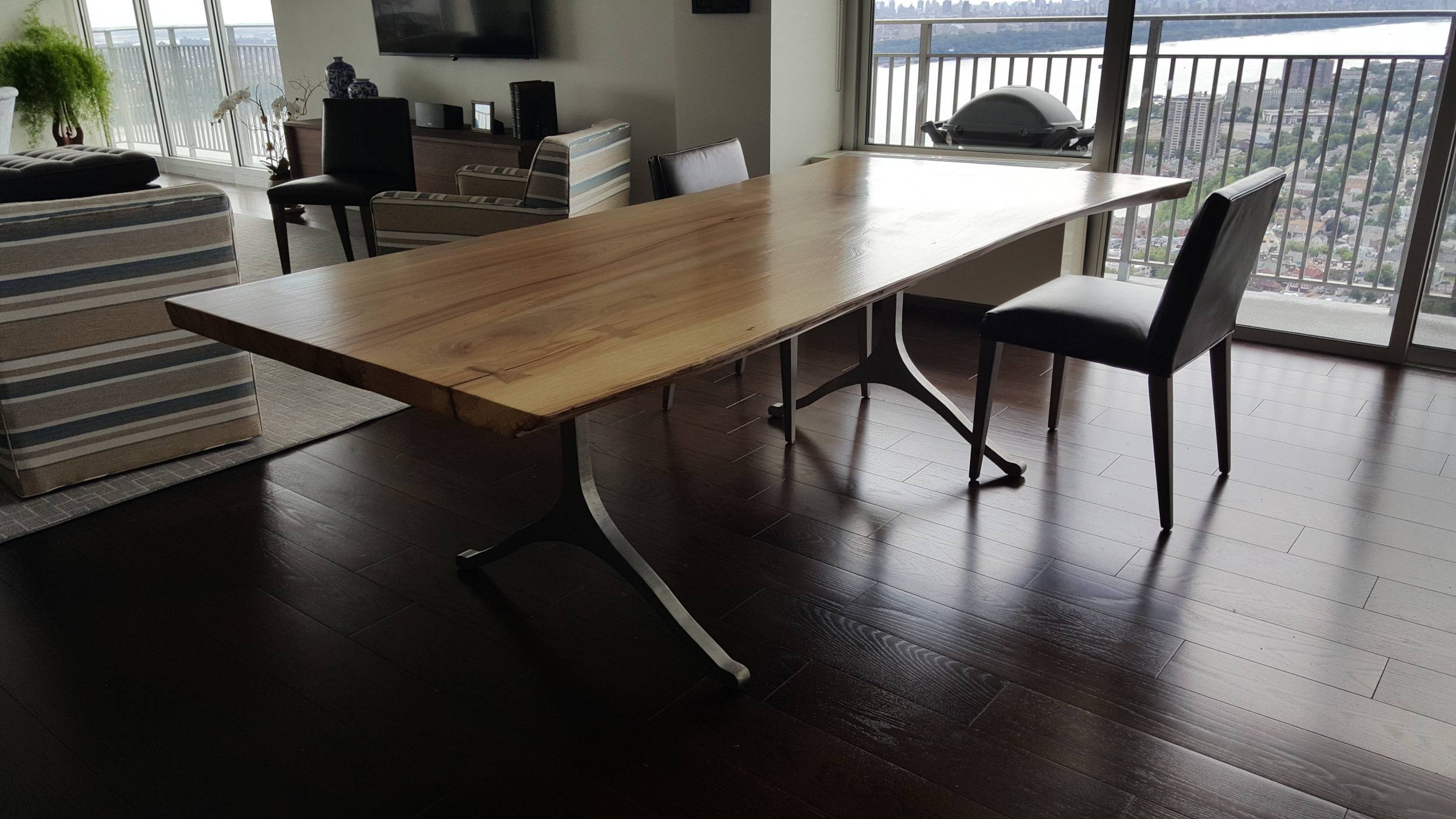 Live Edge Elm Dining Table