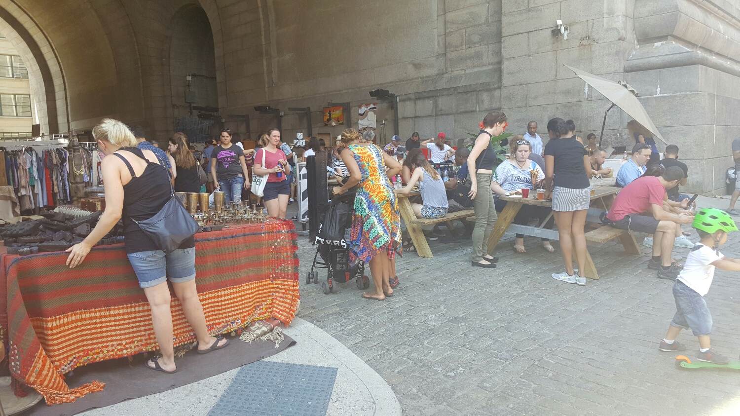Under the archway