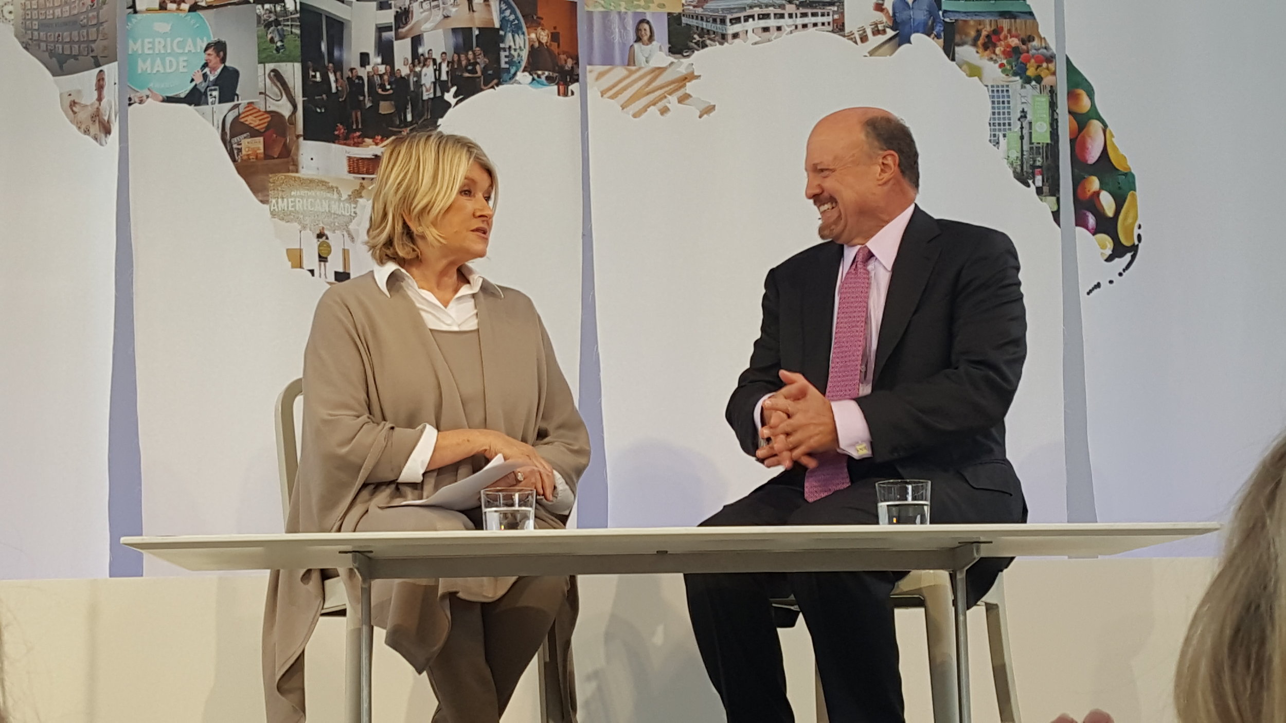 Martha Stewart and Jim Cramer