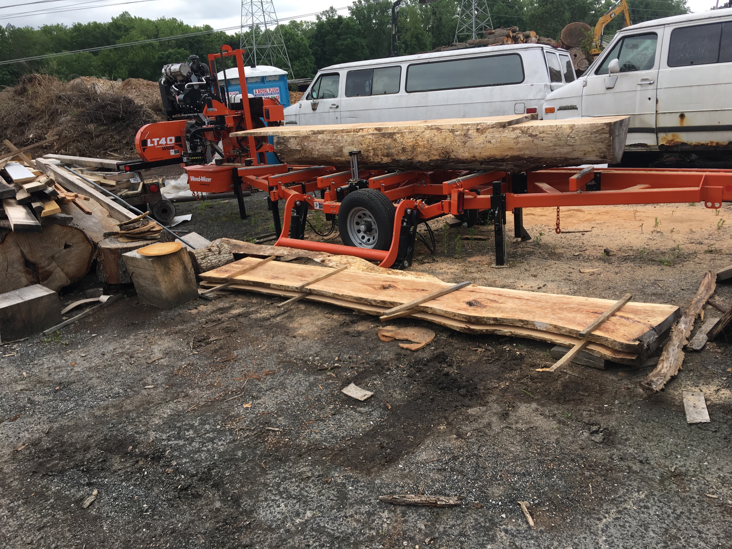 Woodmizer LT40 Wide can cut 34” boards