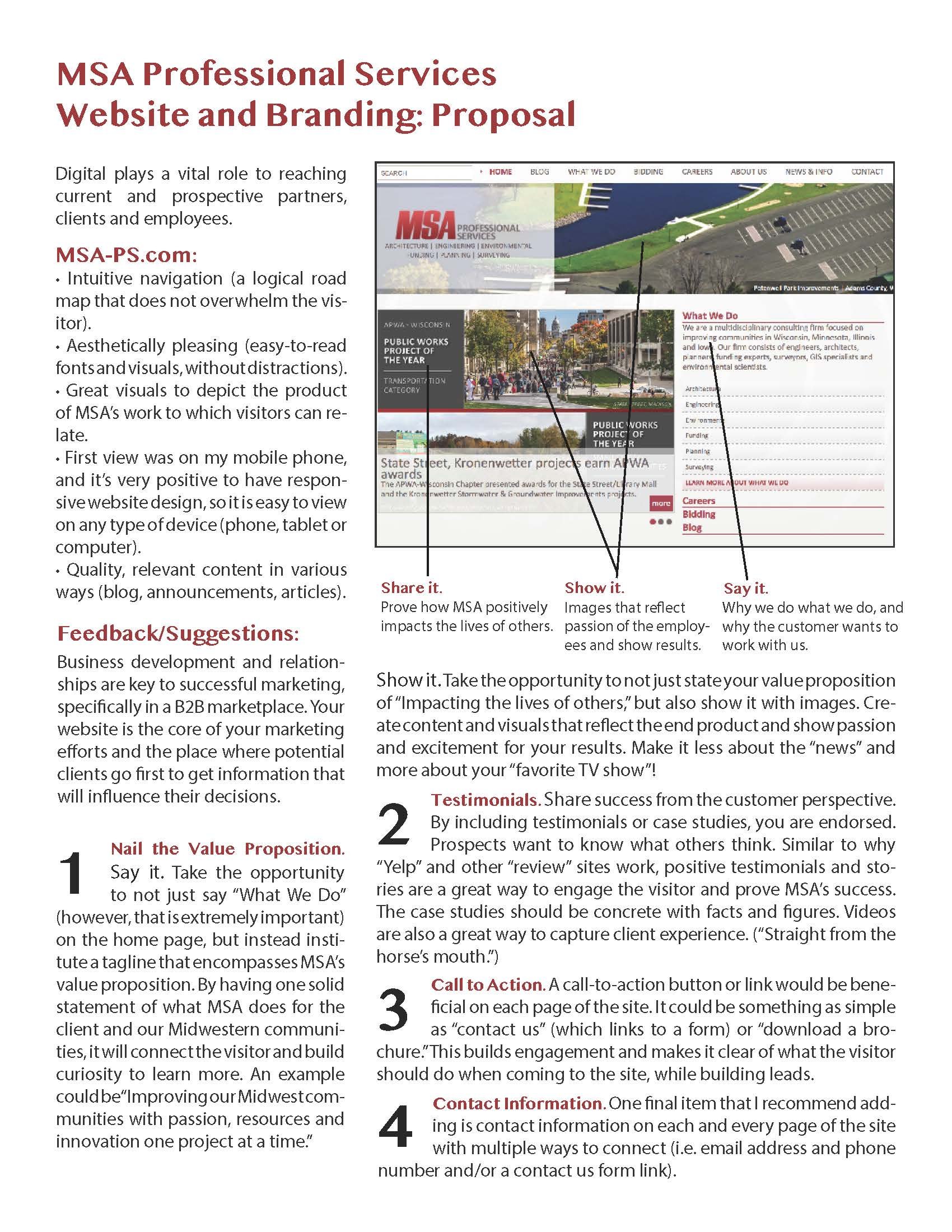 Branding proposal, page 1