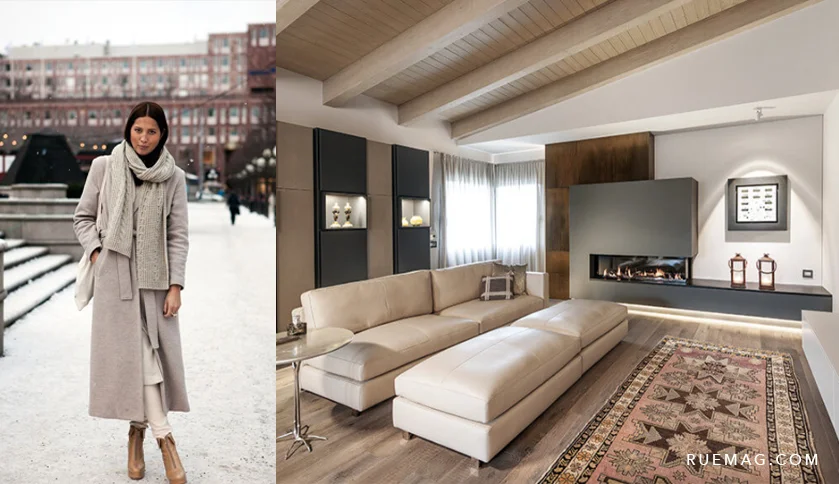 This outfit-to-room series on RueDaily is everything