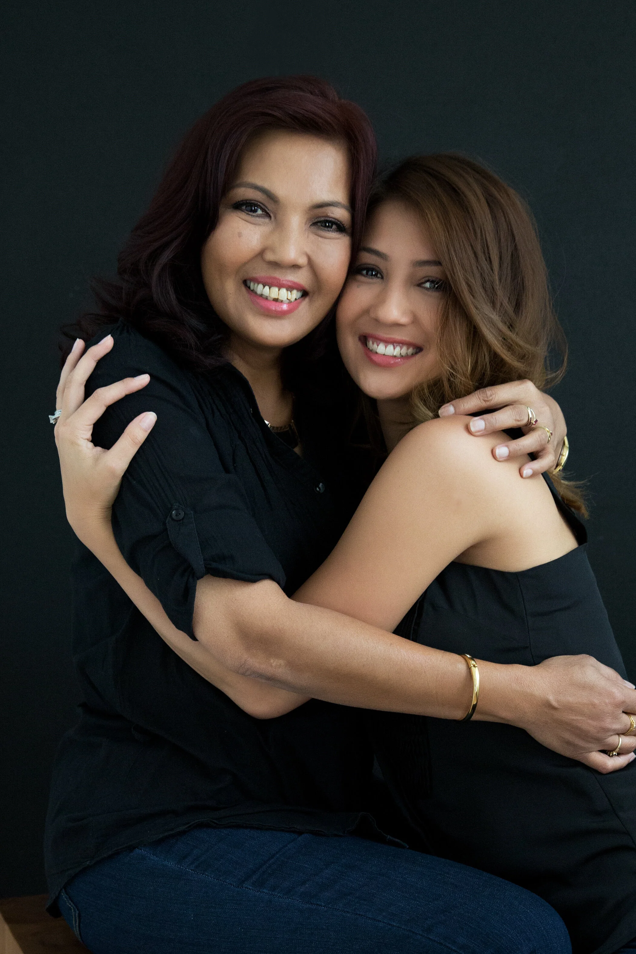 mother and daughter portrait