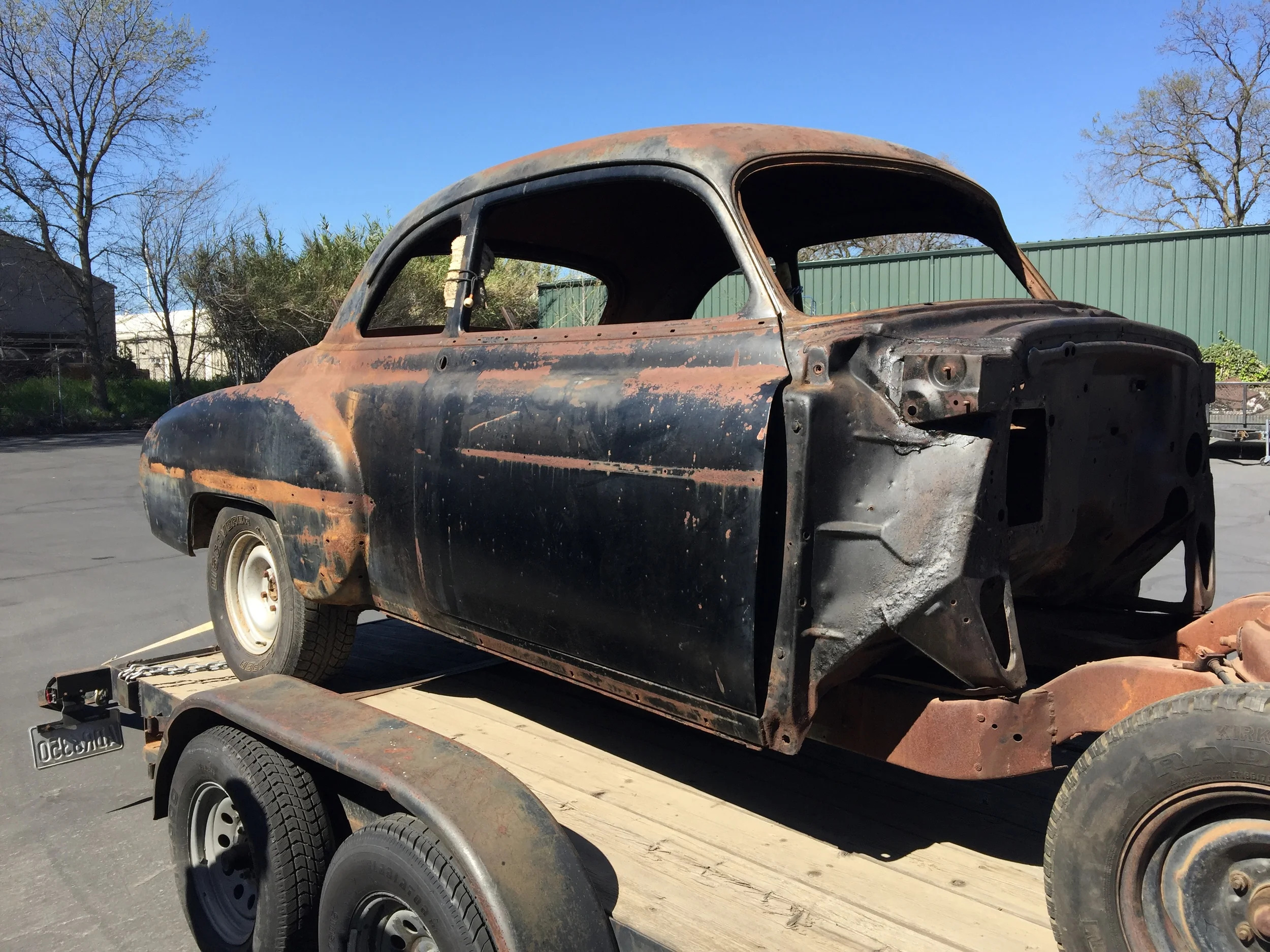  A fresh project dropped off, a 1950 Oldsmobile full build 