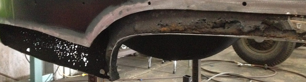 1954 Ford Convertible: complete rust and dent repair