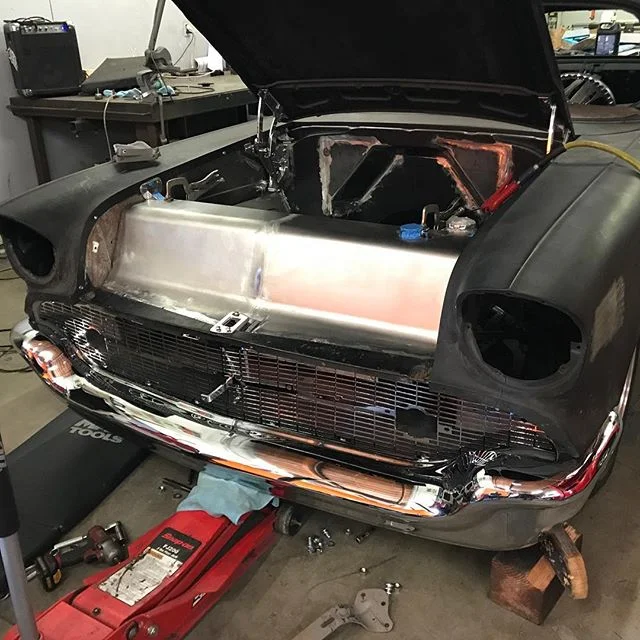 Jeremy wrapped up the last little touches on our 57 Nomad build and it's officially off to paint.