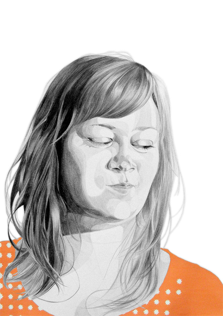 amanda | 2010 | graphite and gouache on paper | 22" x 30"